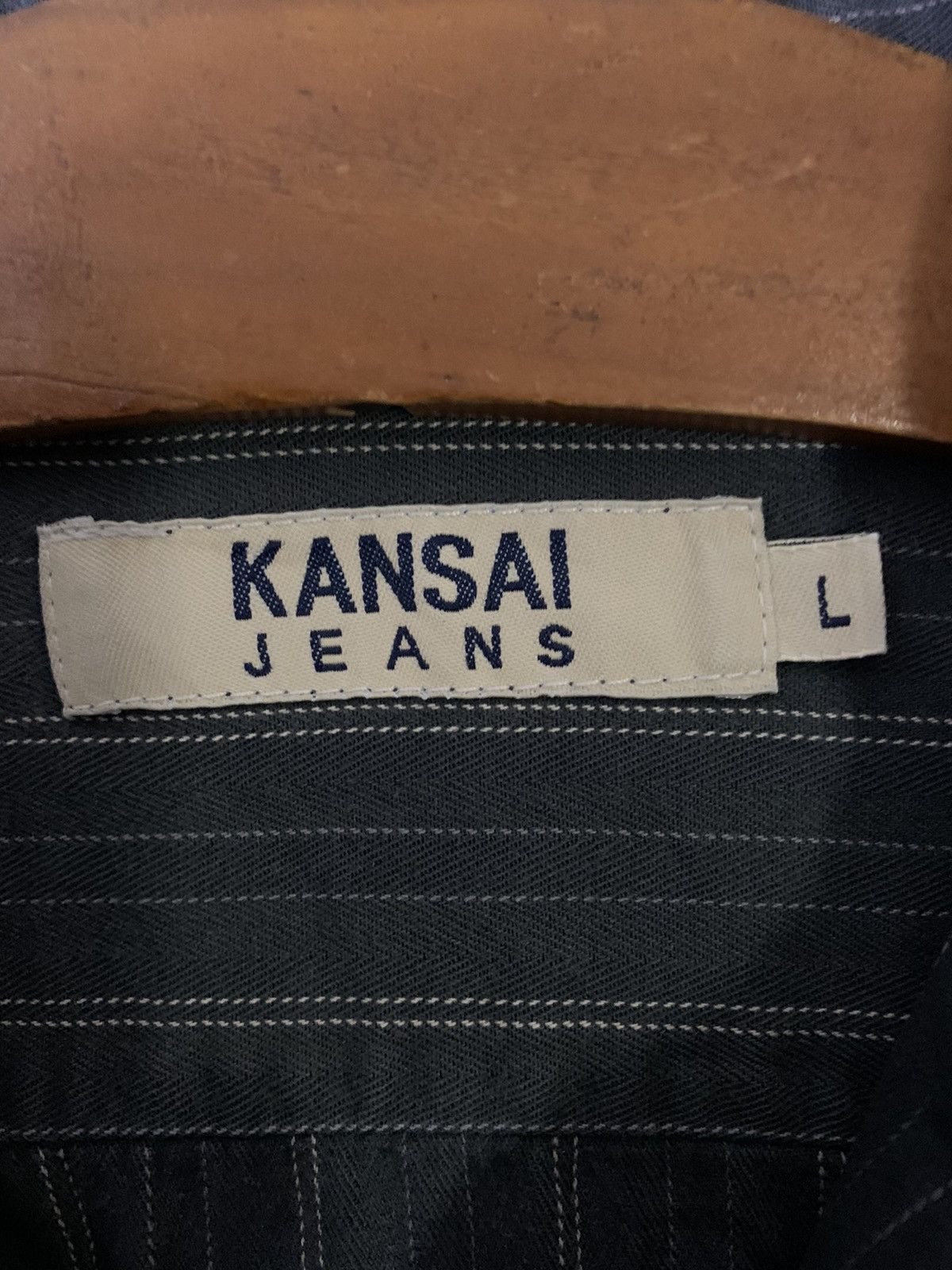 Japanese Brand Kansai Jeans By Kansai Yamamoto Zipper Shirt Size US L / EU 52-54 / 3 - 5 Thumbnail