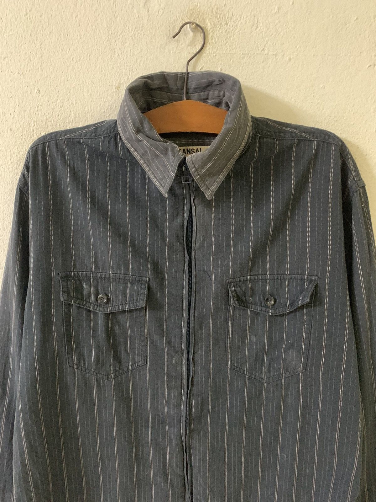 Japanese Brand Kansai Jeans By Kansai Yamamoto Zipper Shirt Size US L / EU 52-54 / 3 - 4 Thumbnail