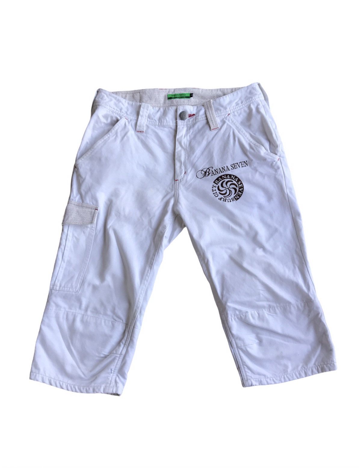 Japanese Brand Vintage Banana Seven Pin Wheel Cargo Short Pants Size US 34 / EU 50 - 1 Thumbnail