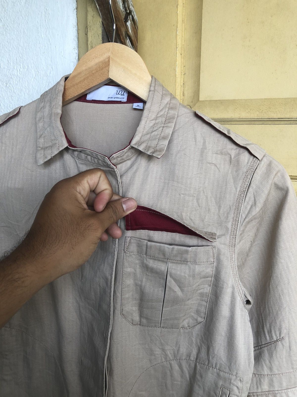 Undercover Rare❗️Undercover x Uniqlo Military Style Button Shirt Size M / US 6-8 / IT 42-44 - 13 Thumbnail