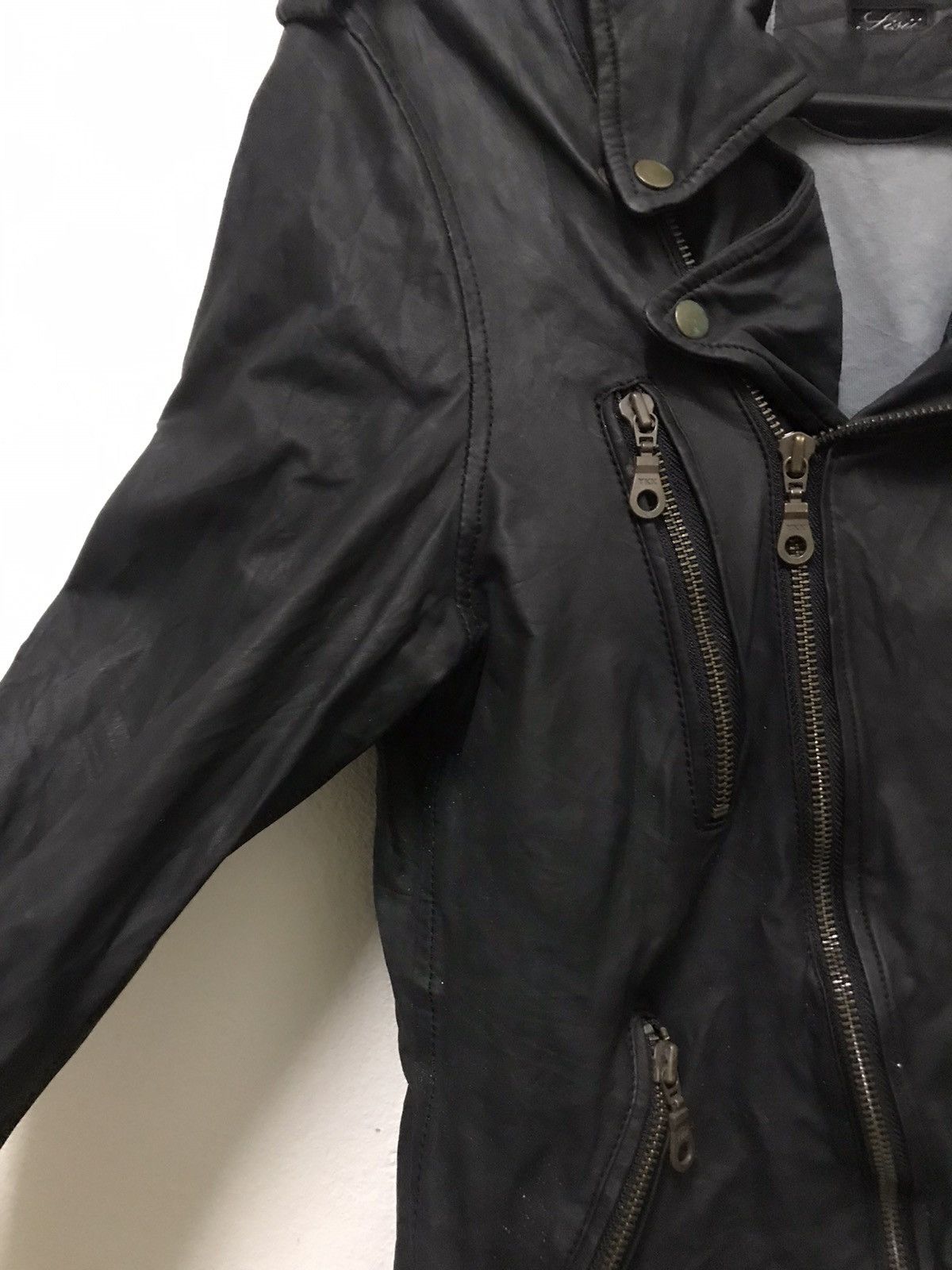 Japanese Brand × Leather FISII LEATHER JACKET Size US XS / EU 42 / 0 - 8 Thumbnail