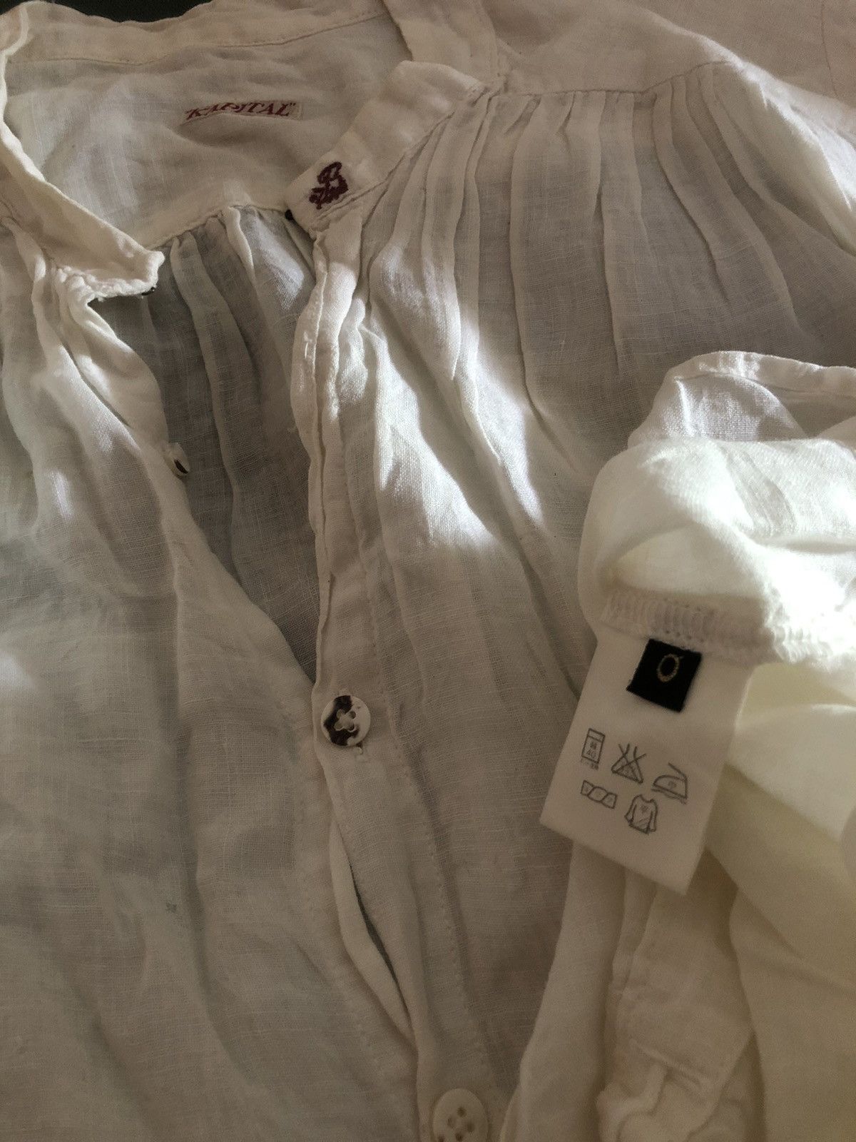 Kapital GRAIL🔥Kapital "Peace & Bond" Linen Button Jacket Size US L / EU 52-54 / 3 - 11 Thumbnail