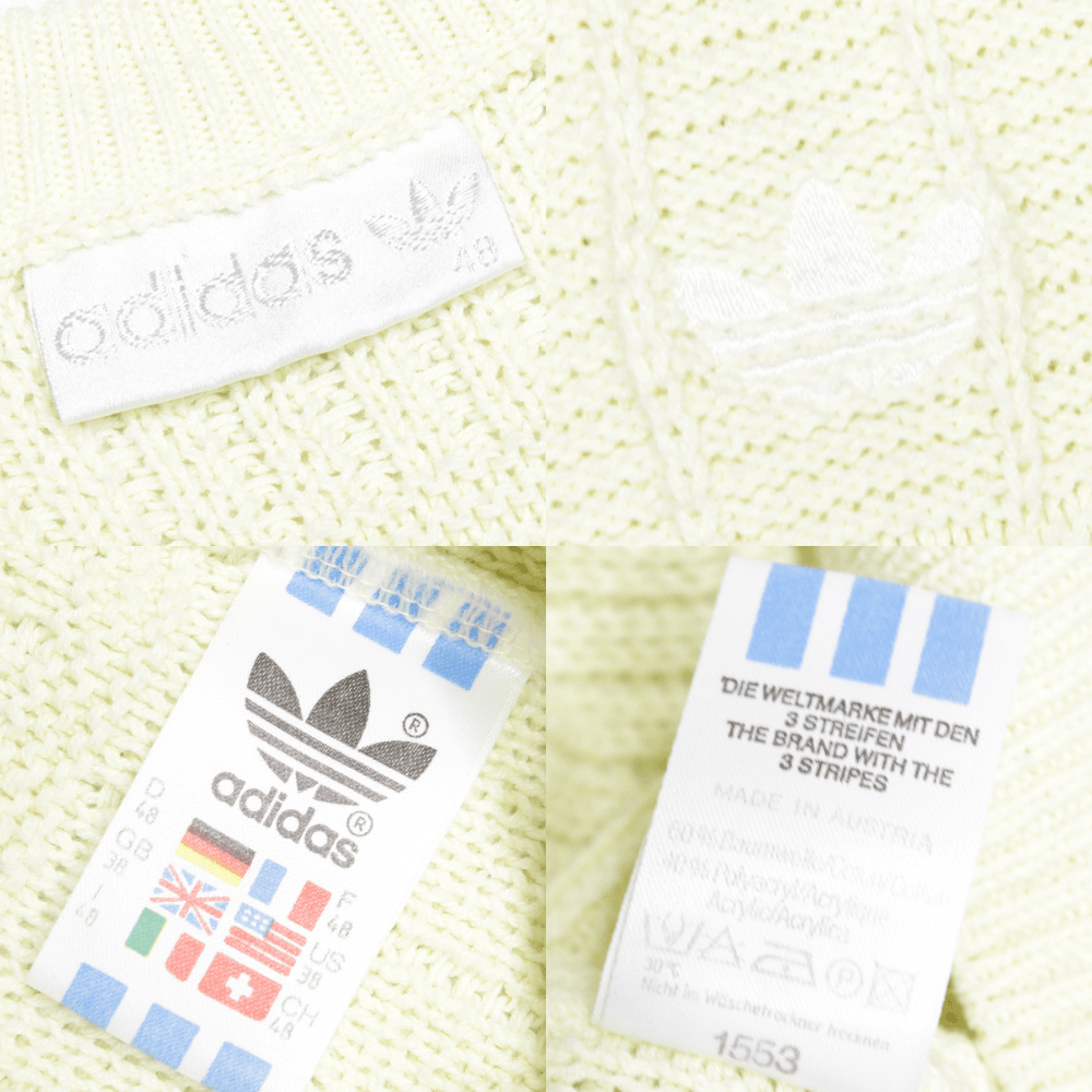 Adidas 90S Logo Knit Vest Size US M / EU 48-50 / 2 - 5 Thumbnail