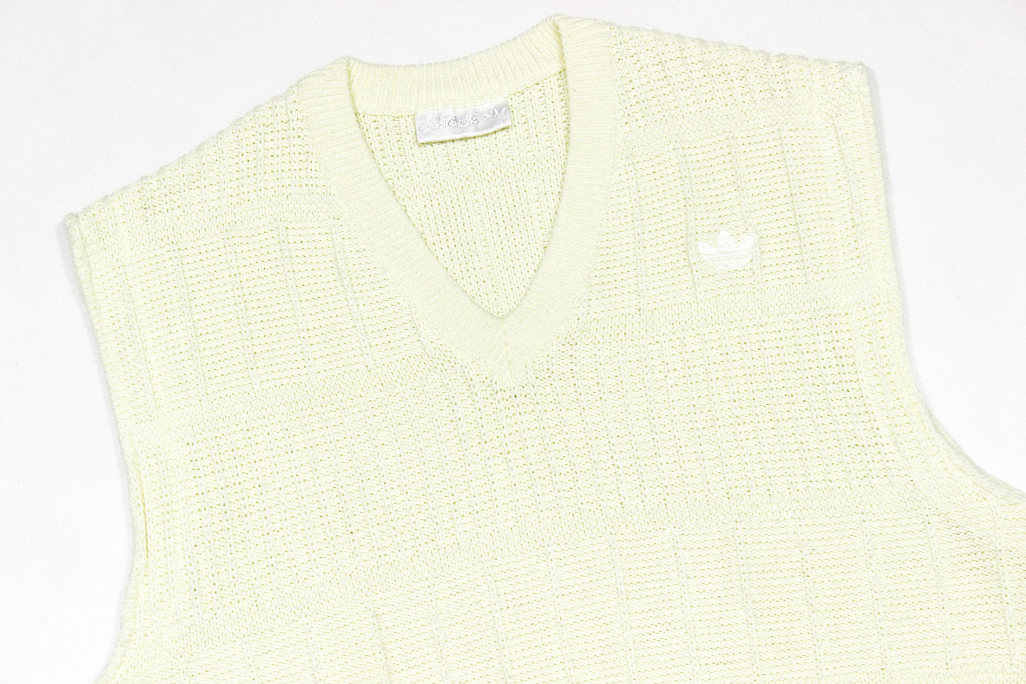 Adidas 90S Logo Knit Vest Size US M / EU 48-50 / 2 - 3 Thumbnail