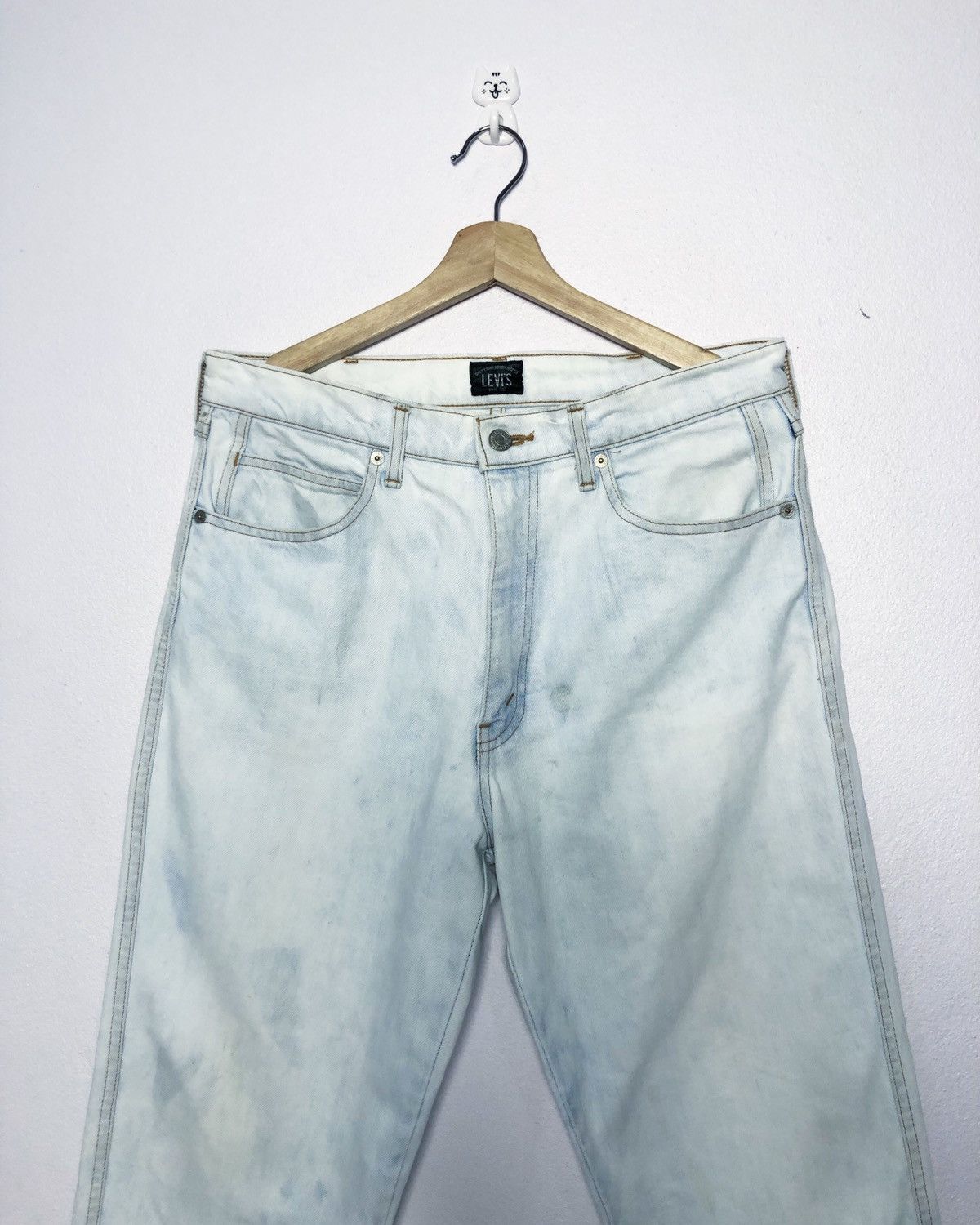 Levi's Rare Vintage Levi’s Big E Acid Wash Denim Jeans Size US 34 / EU 50 - 2 Thumbnail