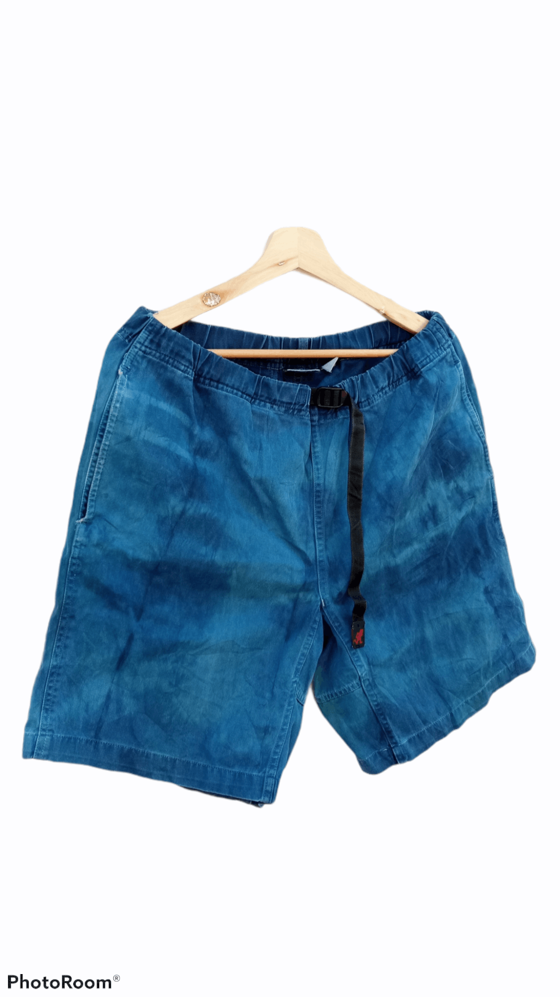 Gramicci × Indigo × Japanese Brand 🔥🔥Gramicci Indigo Tie Dye Short Pants Size US 32 / EU 48 - 2 Thumbnail