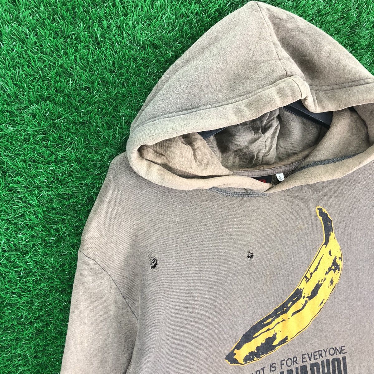 Andy Warhol × Uniqlo Uniqlo x Andy Warhol 1 of 1 Thrashed Faded Sweatshirt Hoodie Size US L / EU 52-54 / 3 - 2 Thumbnail