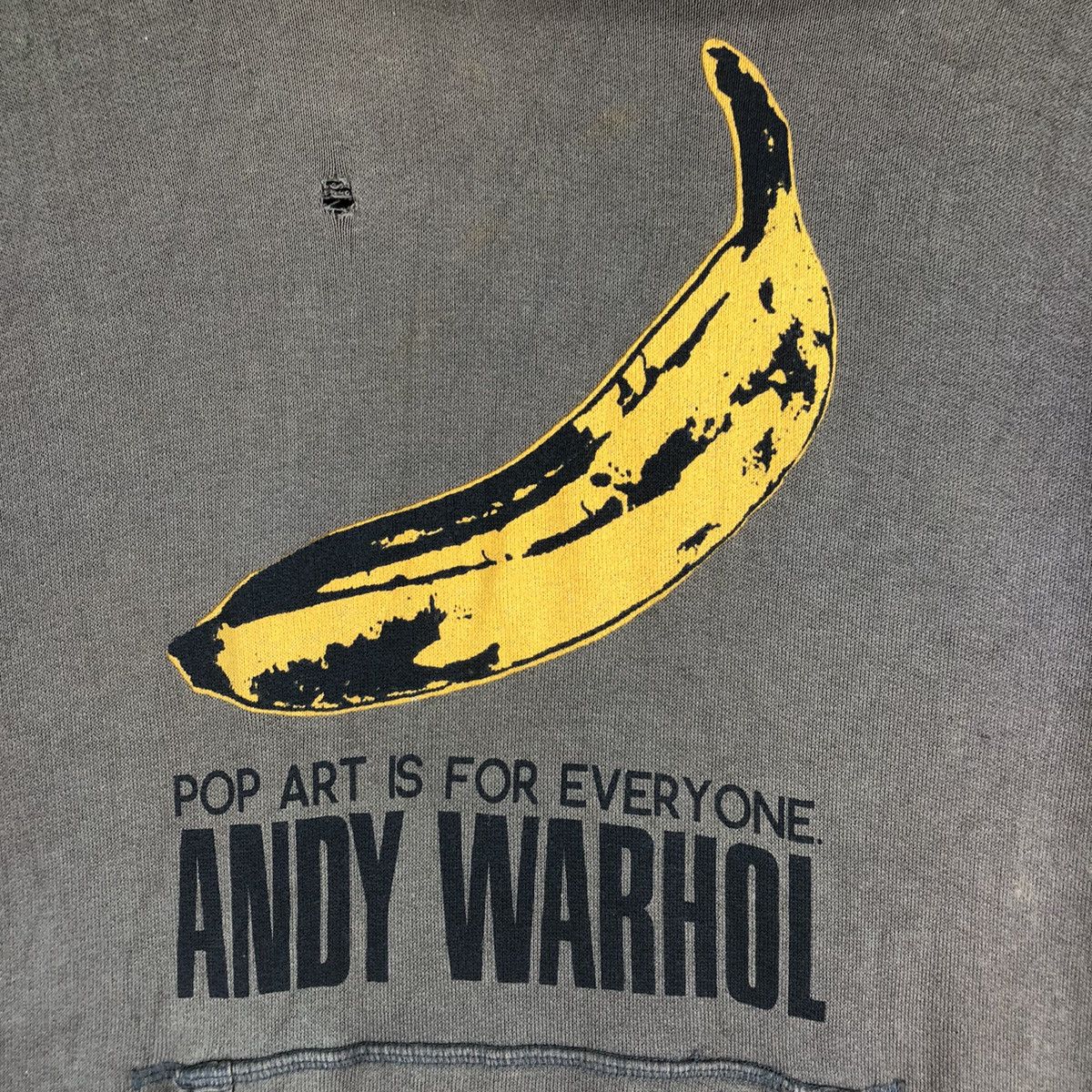 Andy Warhol × Uniqlo Uniqlo x Andy Warhol 1 of 1 Thrashed Faded Sweatshirt Hoodie Size US L / EU 52-54 / 3 - 9 Thumbnail