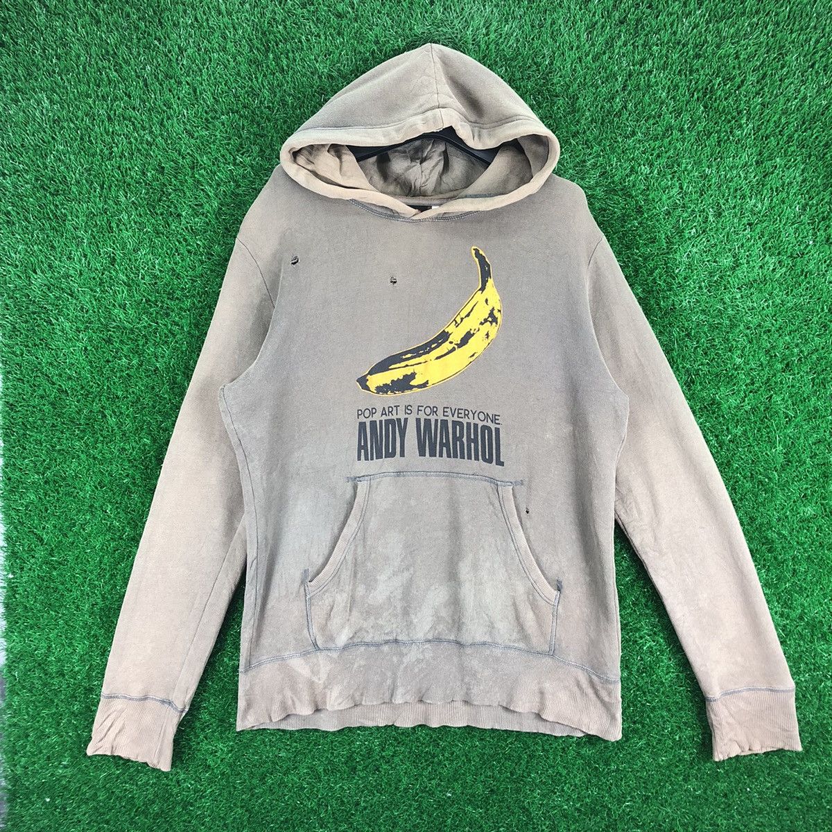 Andy Warhol × Uniqlo Uniqlo x Andy Warhol 1 of 1 Thrashed Faded Sweatshirt Hoodie Size US L / EU 52-54 / 3 - 1 Thumbnail