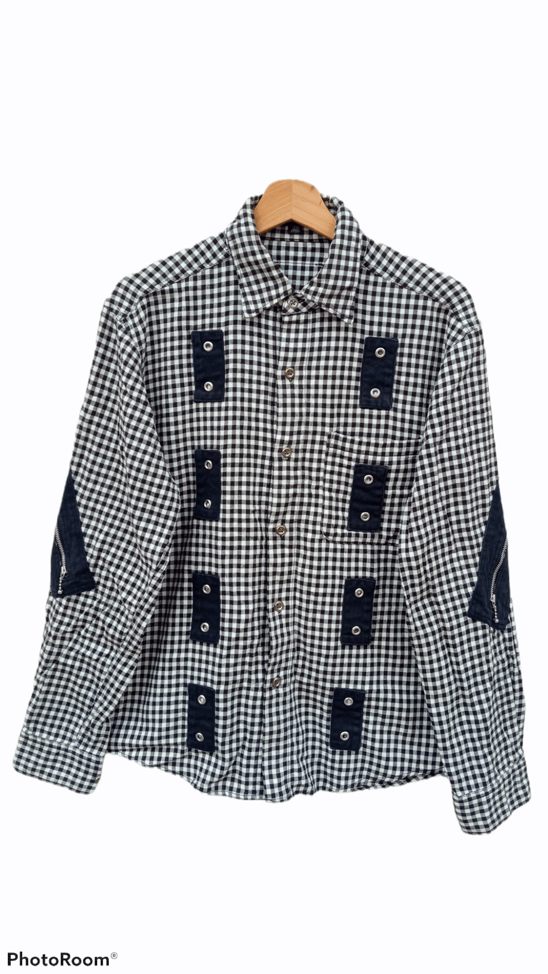Japanese Brand × Vintage 🔥🔥Vintage Milkboy Plaid Bondage Style LS Shirt Size US M / EU 48-50 / 2 - 1 Thumbnail