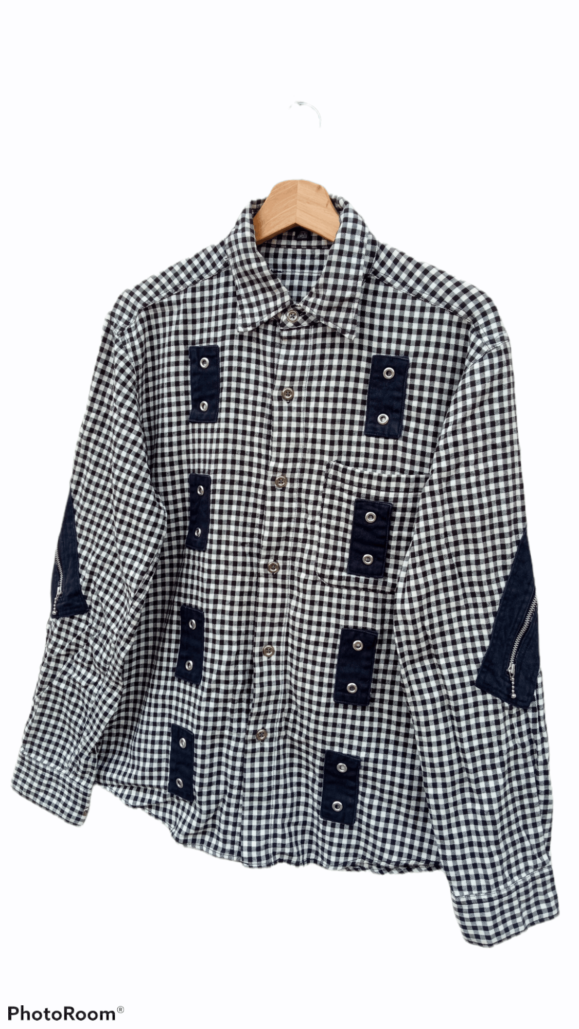 Japanese Brand × Vintage 🔥🔥Vintage Milkboy Plaid Bondage Style LS Shirt Size US M / EU 48-50 / 2 - 3 Thumbnail