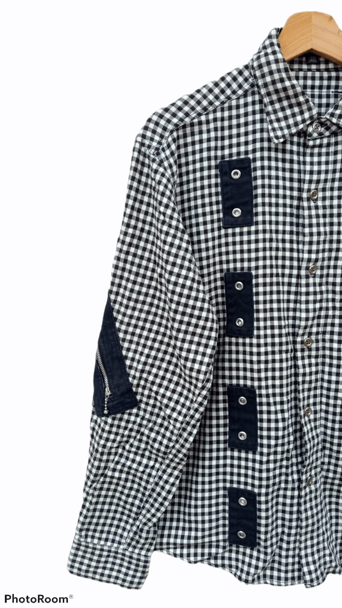 Japanese Brand × Vintage 🔥🔥Vintage Milkboy Plaid Bondage Style LS Shirt Size US M / EU 48-50 / 2 - 4 Thumbnail