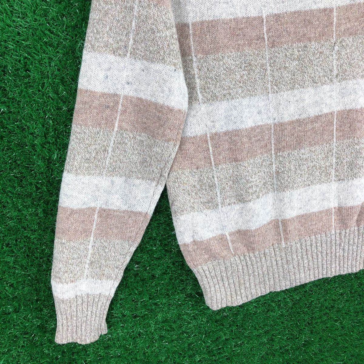 Japanese Brand Vintage 80's Knitwear Wool Sweater Checker by Slowly Life Size US S / EU 44-46 / 1 - 6 Thumbnail