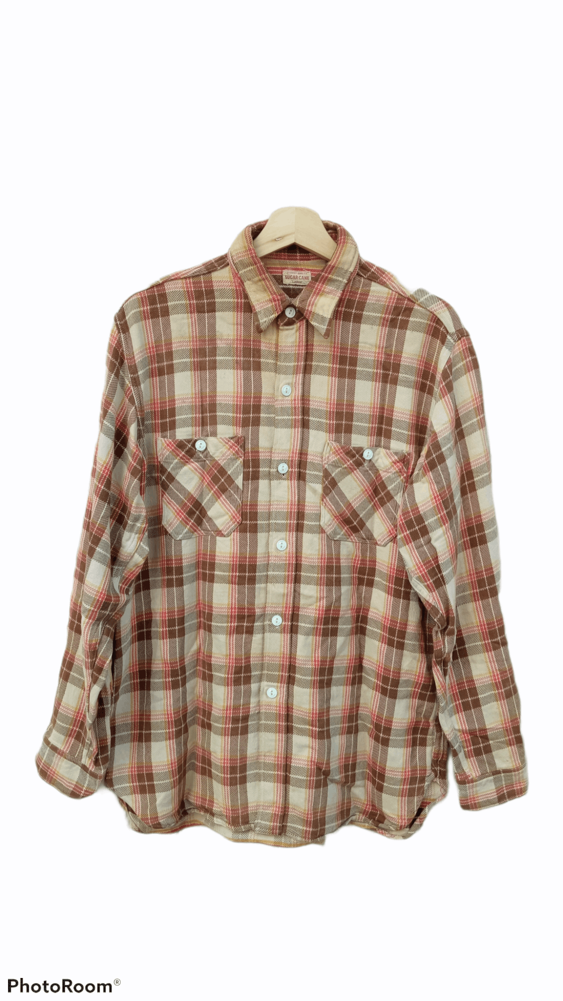 Japanese Brand × Sugar Cane × Toyo Enterprises 🔥🔥Vintage Sugar Cane Flannel Checkered Workwear Shirt Size US L / EU 52-54 / 3 - 1 Thumbnail