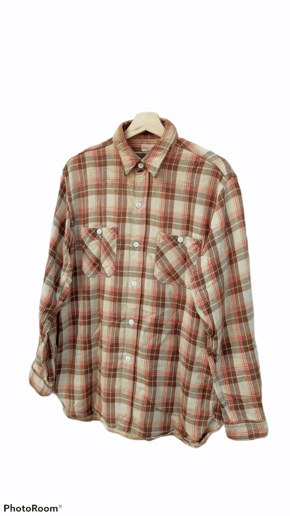 Japanese Brand × Sugar Cane × Toyo Enterprises 🔥🔥Vintage Sugar Cane Flannel Checkered Workwear Shirt Size US L / EU 52-54 / 3 - 3 Thumbnail