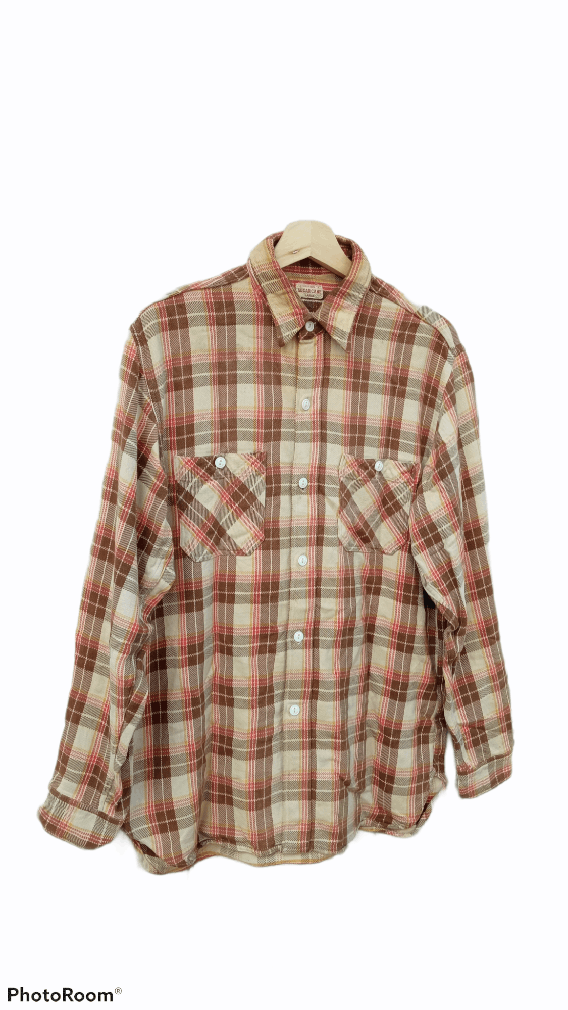 Japanese Brand × Sugar Cane × Toyo Enterprises 🔥🔥Vintage Sugar Cane Flannel Checkered Workwear Shirt Size US L / EU 52-54 / 3 - 2 Thumbnail