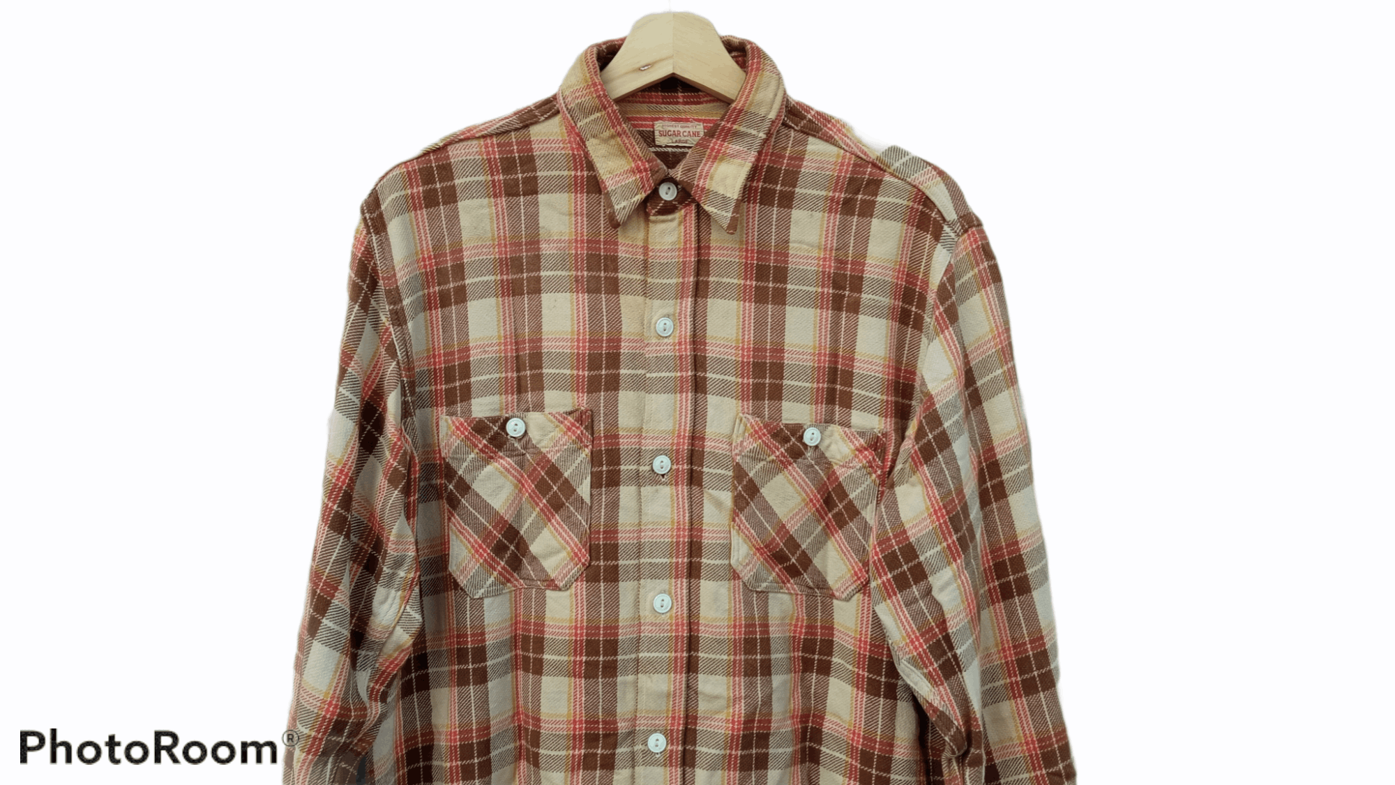 Japanese Brand × Sugar Cane × Toyo Enterprises 🔥🔥Vintage Sugar Cane Flannel Checkered Workwear Shirt Size US L / EU 52-54 / 3 - 10 Thumbnail