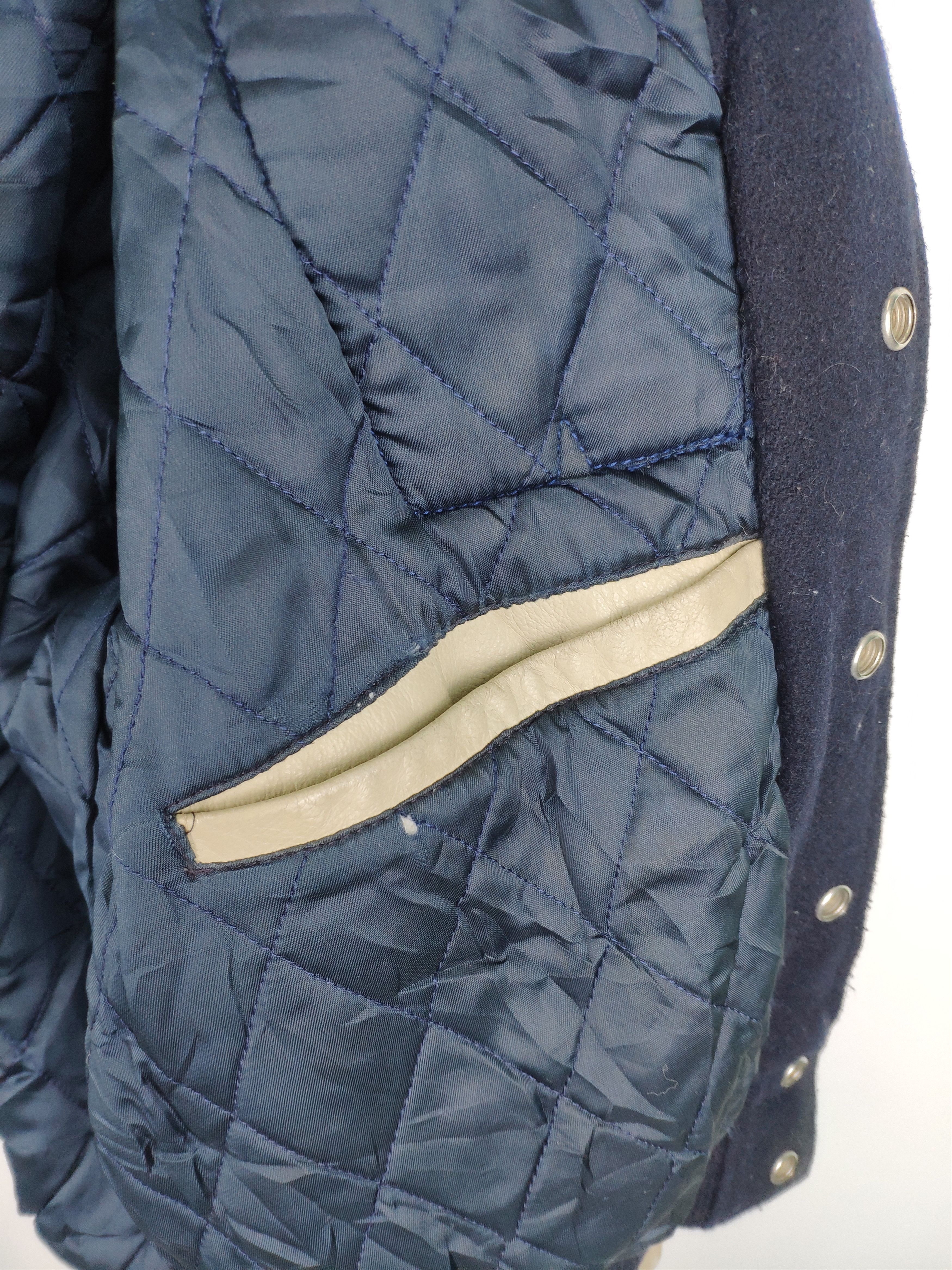 Golden Bear × Japanese Brand Vintage 80s Golden Bear Varsity Jacket Leather Thrasher Size US M / EU 48-50 / 2 - 9 Thumbnail