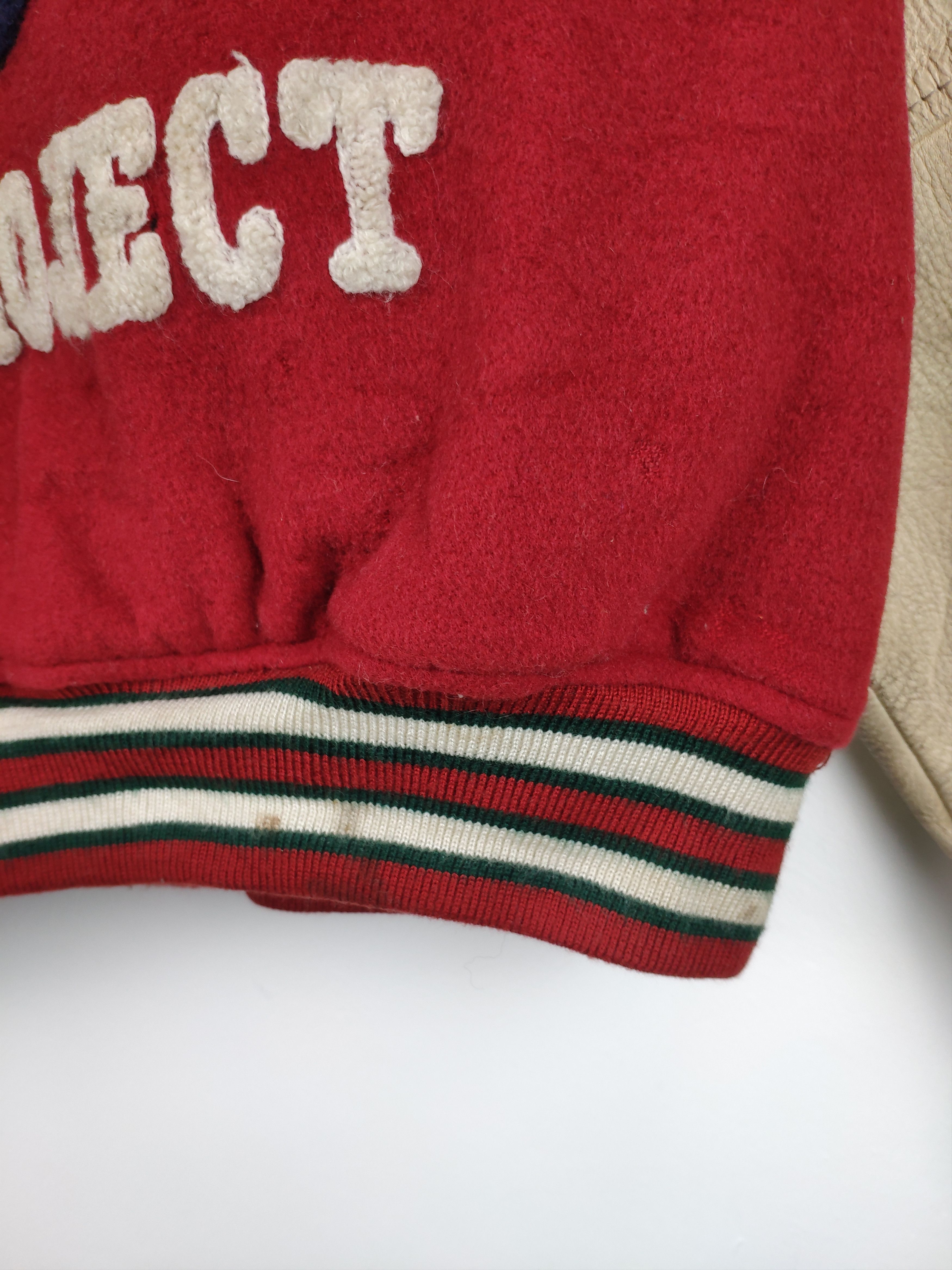 Japanese Brand × Vintage Vintage Varsity Jacket Leather Sleeve Saburoku American Size US M / EU 48-50 / 2 - 7 Thumbnail