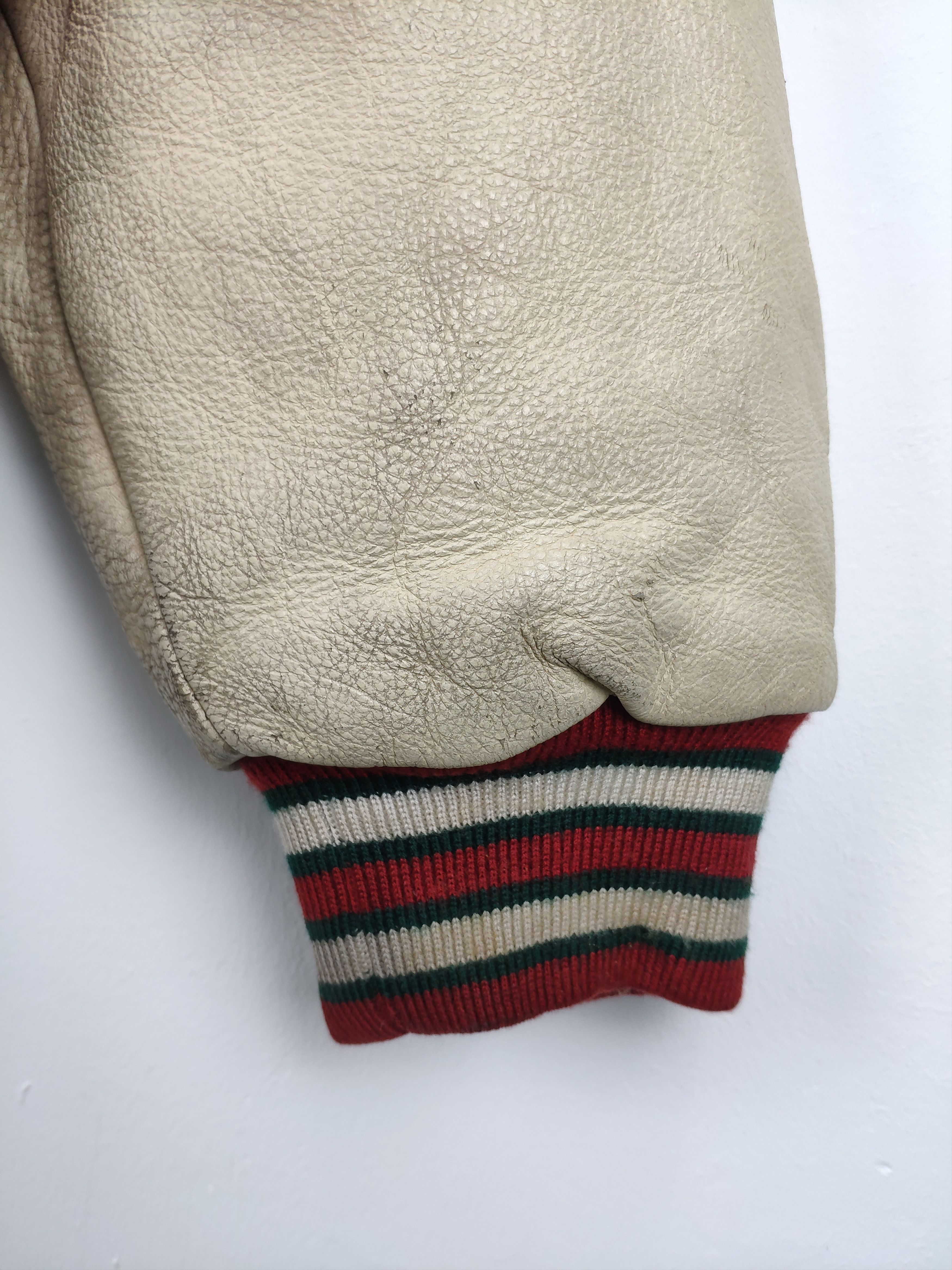 Japanese Brand × Vintage Vintage Varsity Jacket Leather Sleeve Saburoku American Size US M / EU 48-50 / 2 - 14 Thumbnail
