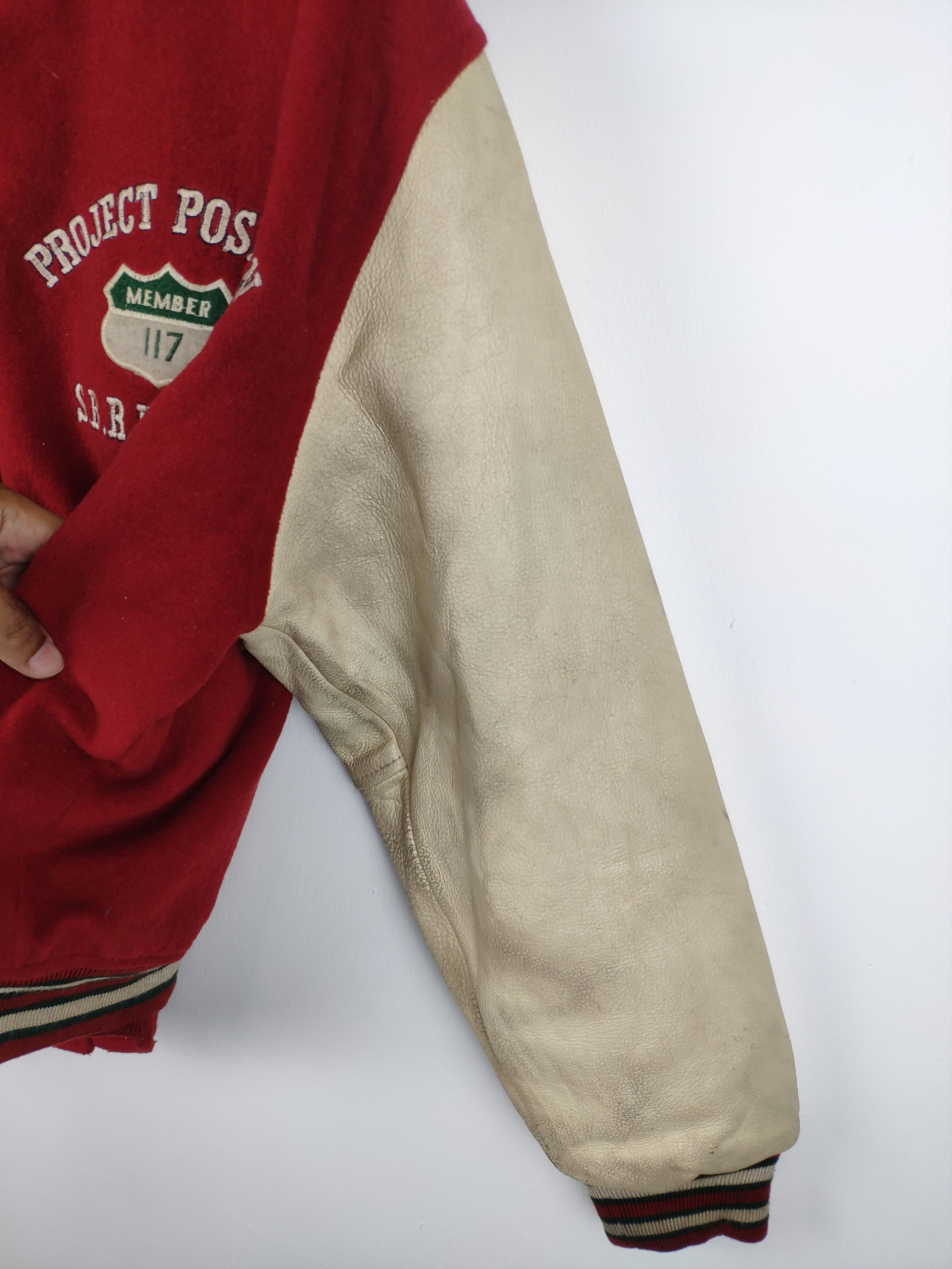 Japanese Brand × Vintage Vintage Varsity Jacket Leather Sleeve Saburoku American Size US M / EU 48-50 / 2 - 24 Thumbnail