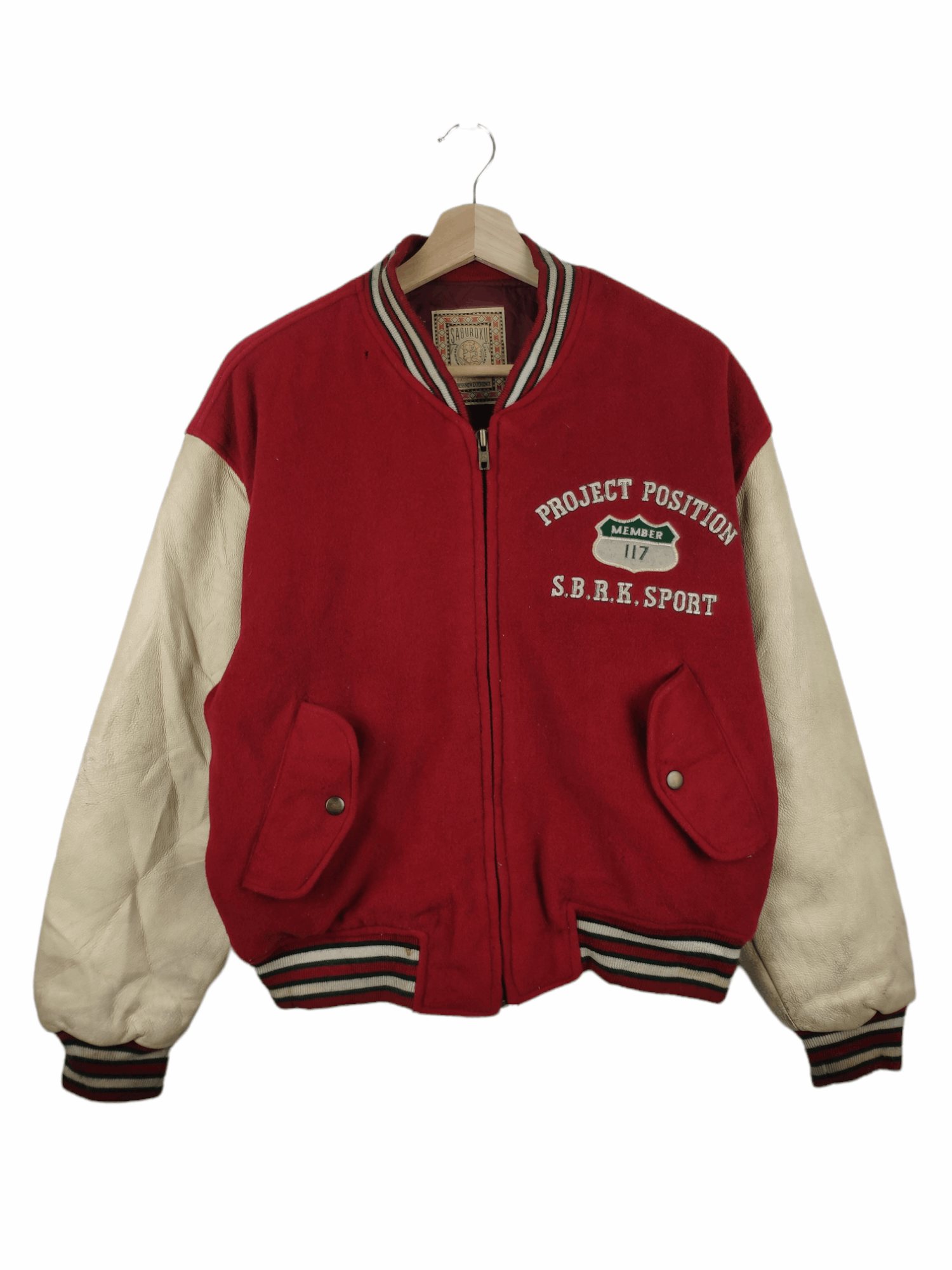 Japanese Brand × Vintage Vintage Varsity Jacket Leather Sleeve Saburoku American Size US M / EU 48-50 / 2 - 25 Thumbnail