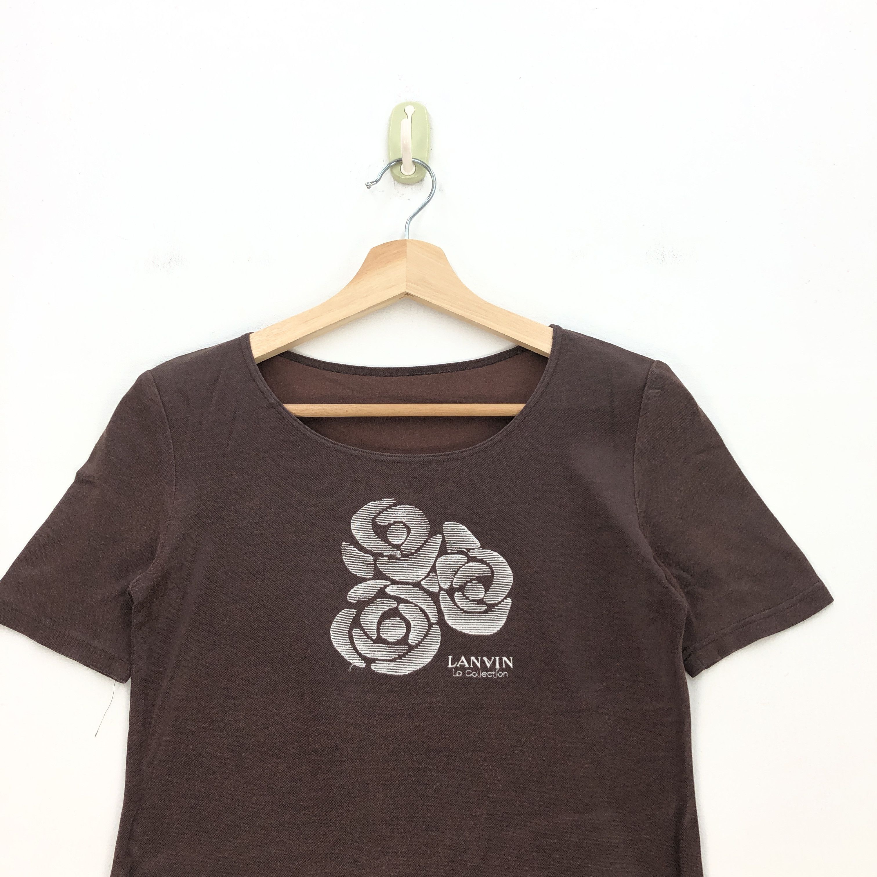 Lanvin Vintage Lanvin T Shirt Lanvin Rose Tees | BS19801. Size XS / US 0-2 / IT 36-38 - 2 Thumbnail