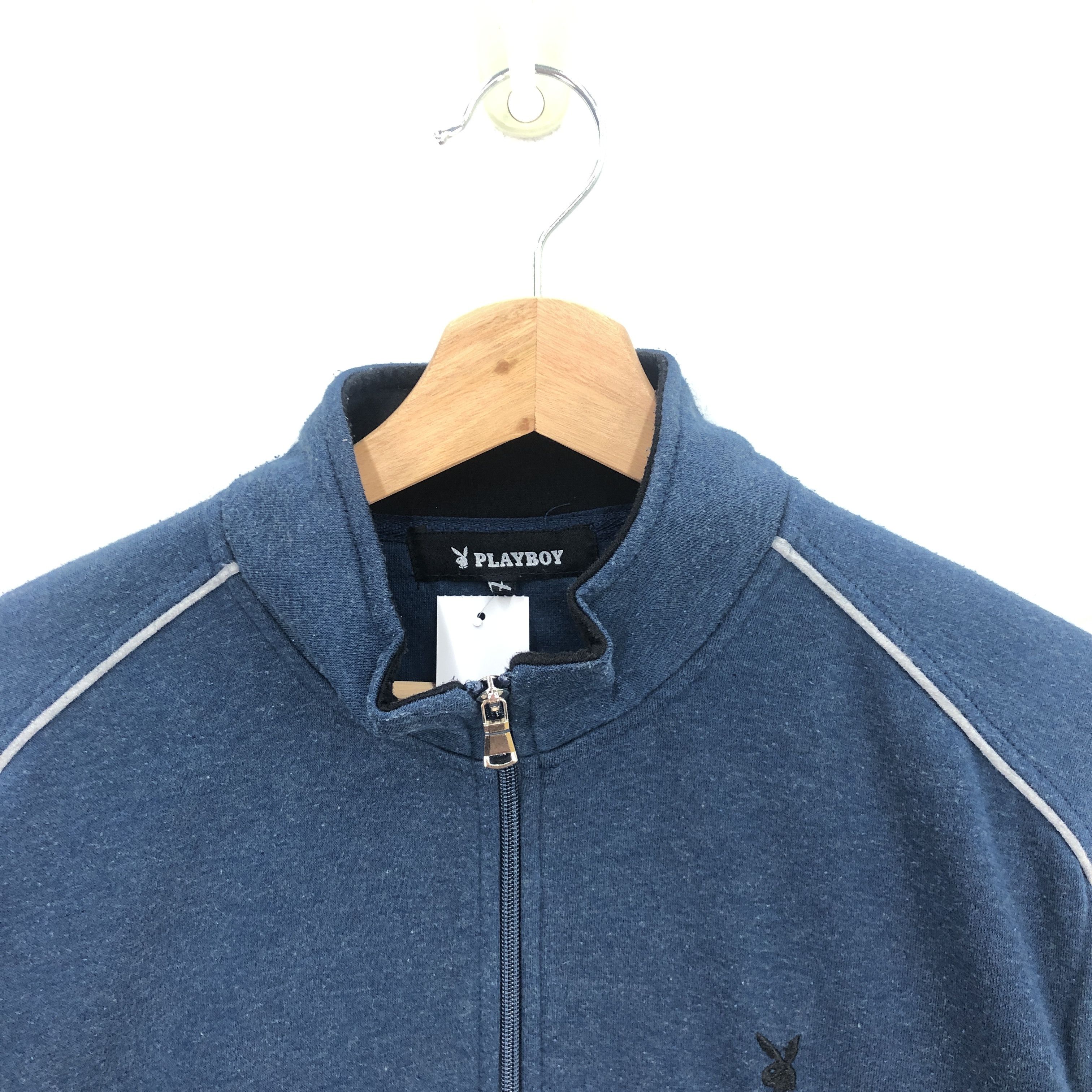 Playboy × Vintage Vintage Playboy Sweater Vintage Playboy Zipper Swaeter Size US L / EU 52-54 / 3 - 2 Thumbnail
