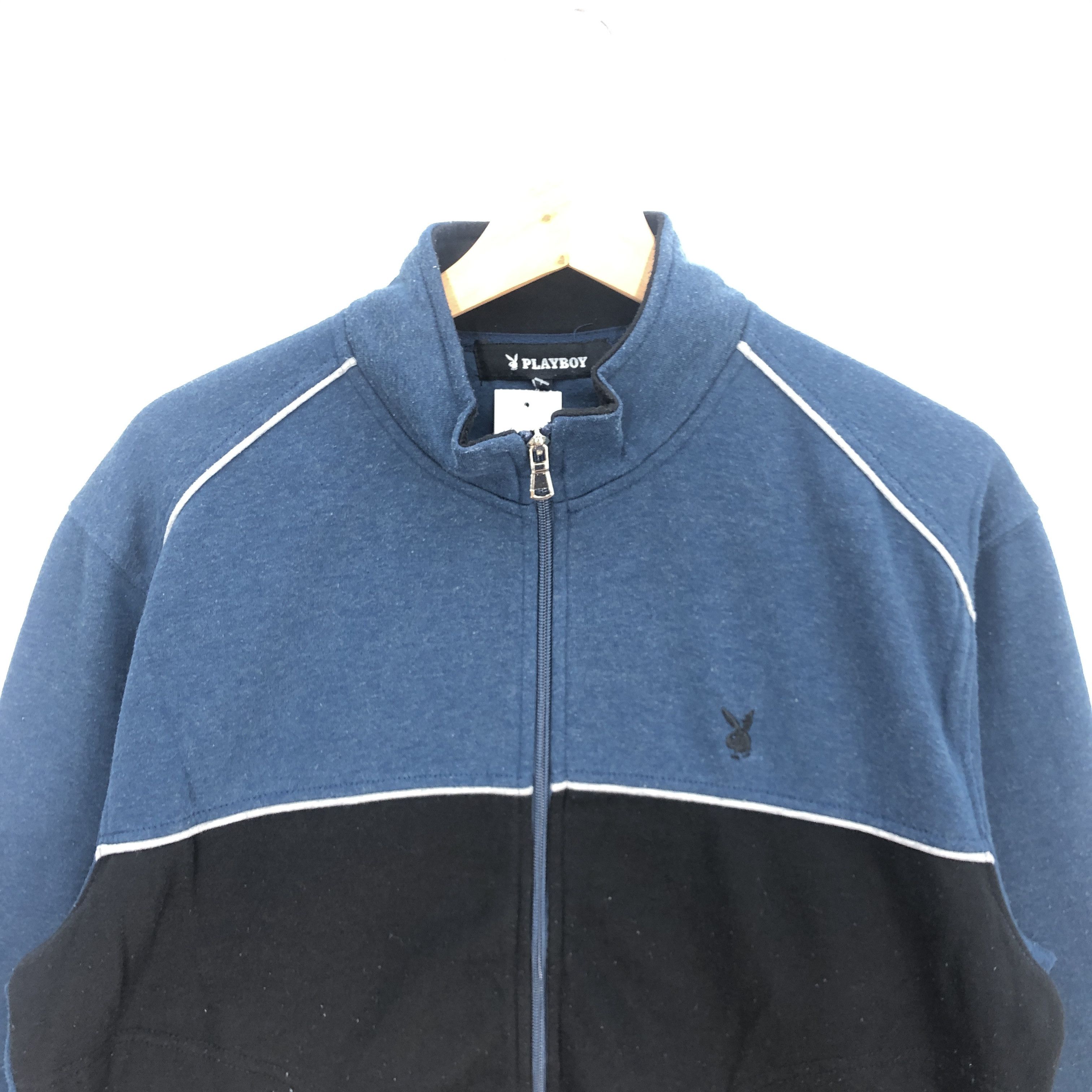Playboy × Vintage Vintage Playboy Sweater Vintage Playboy Zipper Swaeter Size US L / EU 52-54 / 3 - 3 Thumbnail