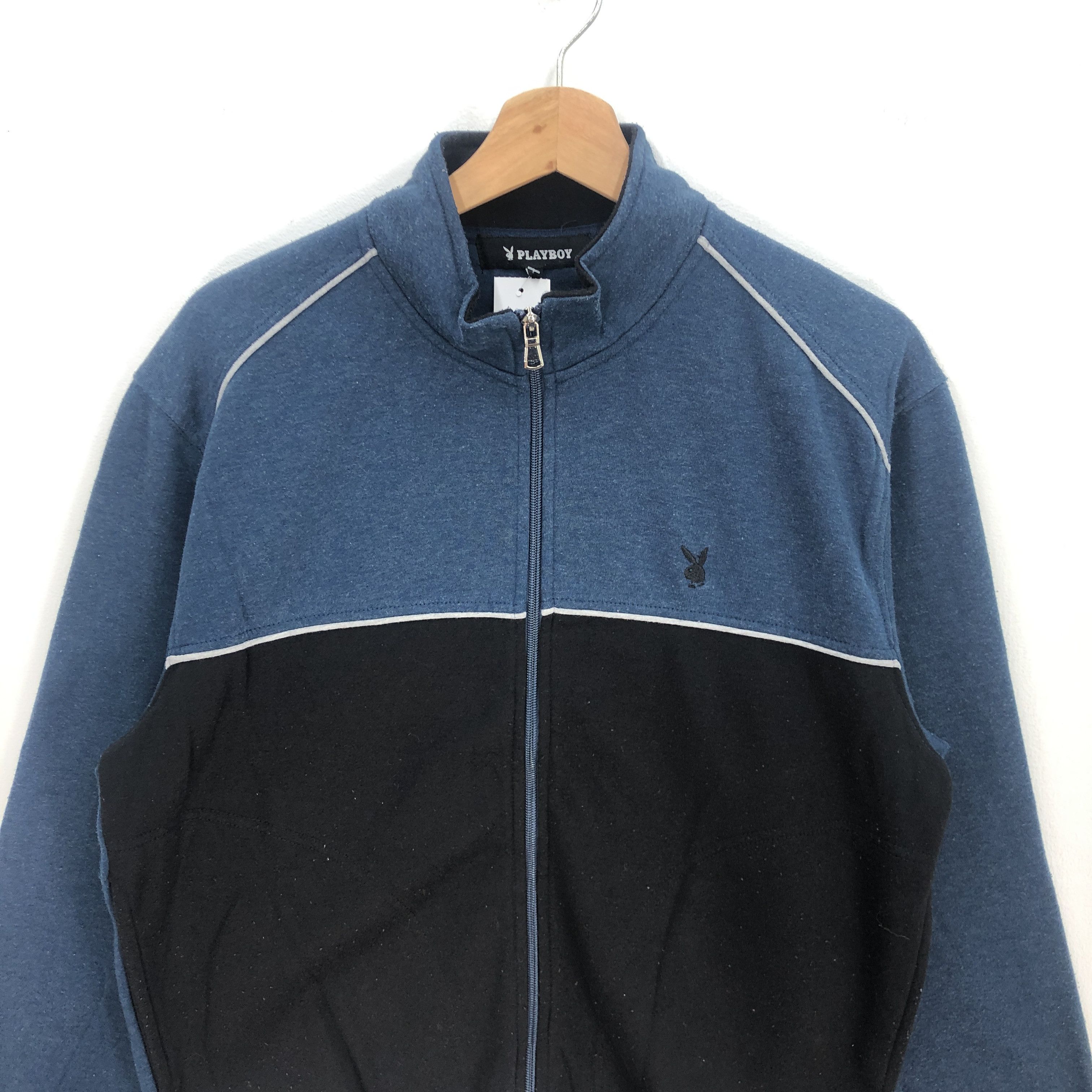 Playboy × Vintage Vintage Playboy Sweater Vintage Playboy Zipper Swaeter Size US L / EU 52-54 / 3 - 4 Thumbnail
