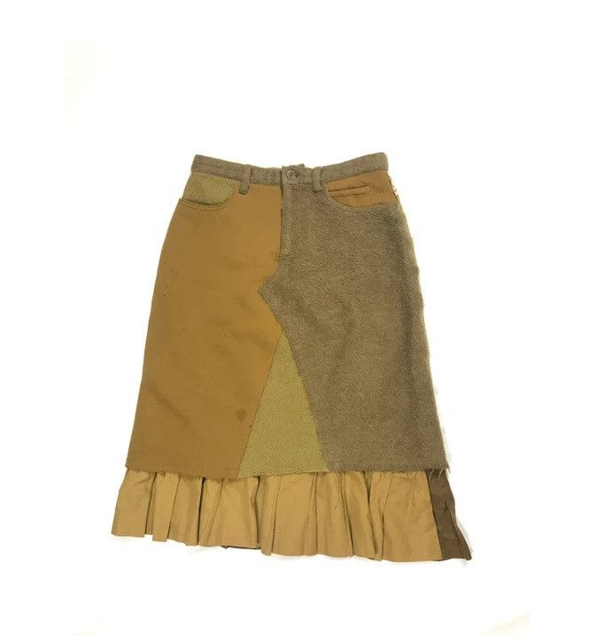 Undercover AW2000-2001 Melting Pot Midi Skirt Size 28" / US 6 / IT 42 - 1 Thumbnail