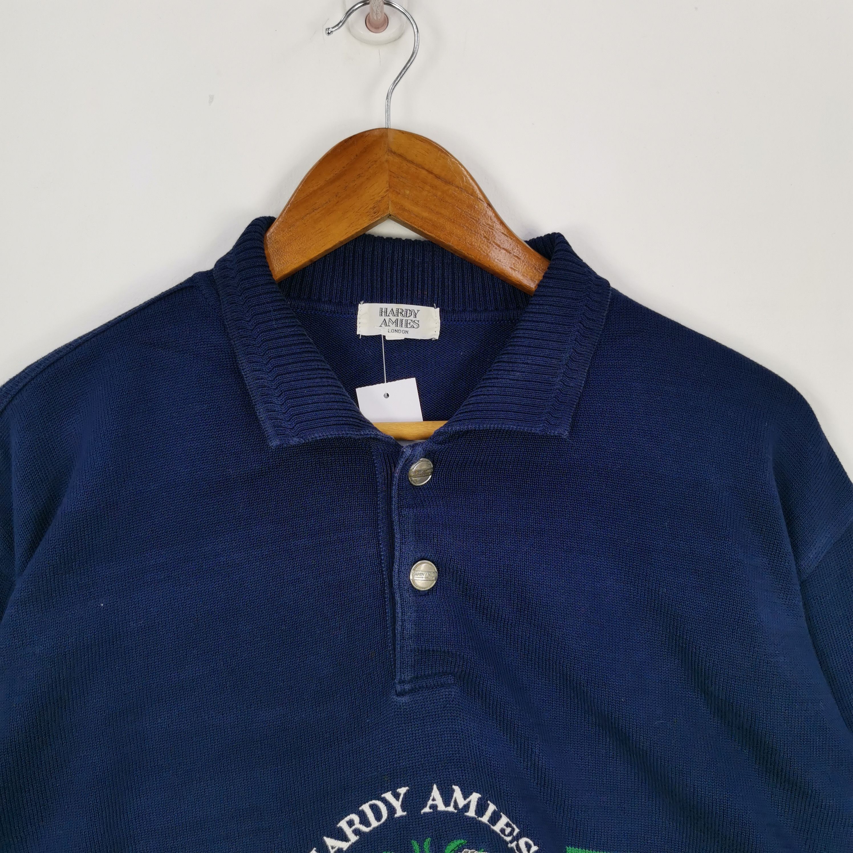 Hardy Amies × Homespun Knitwear × Vintage Vintage Hardy Amies Sweatshirt Embroidery Knitted Sweater Size US M / EU 48-50 / 2 - 4 Thumbnail