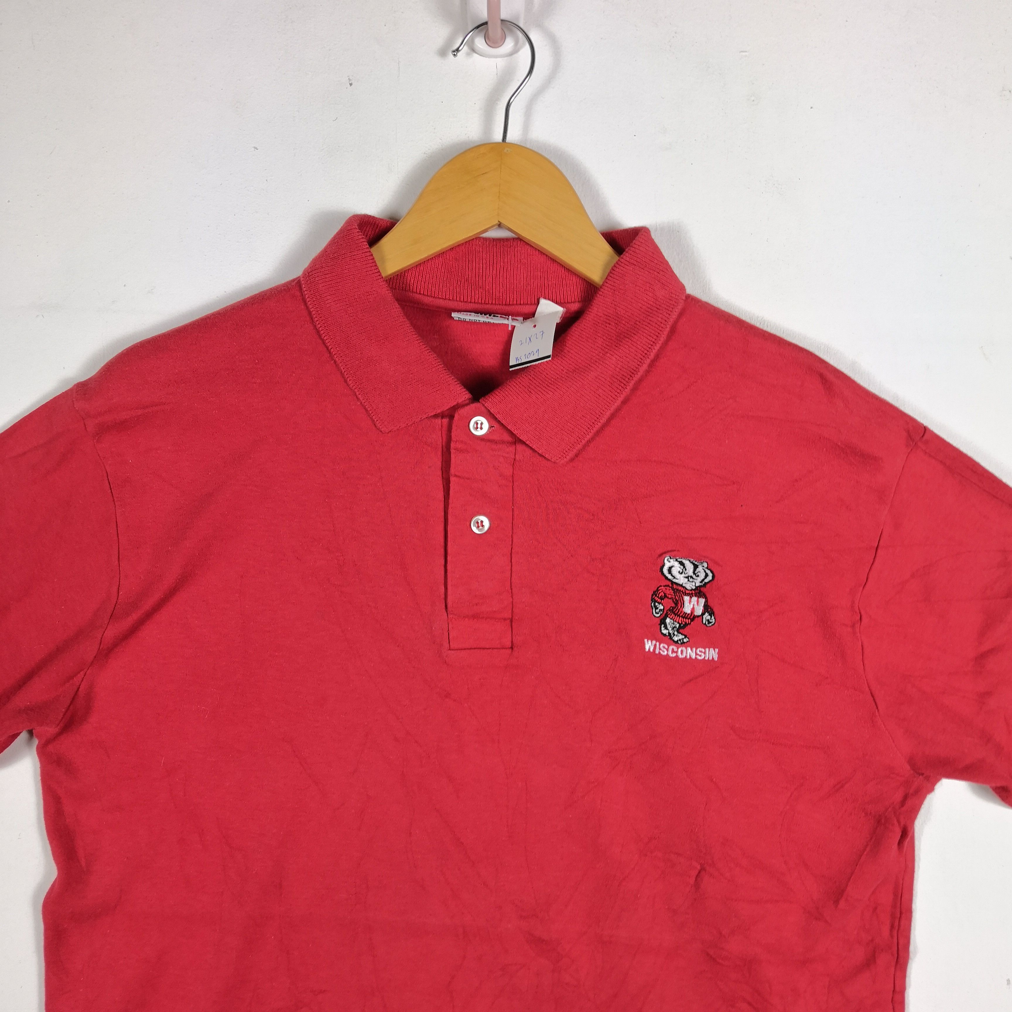 Vintage Vintage 80s Wisconsin T Shirt Wisconsin Tees BS2029. Size US M / EU 48-50 / 2 - 2 Thumbnail