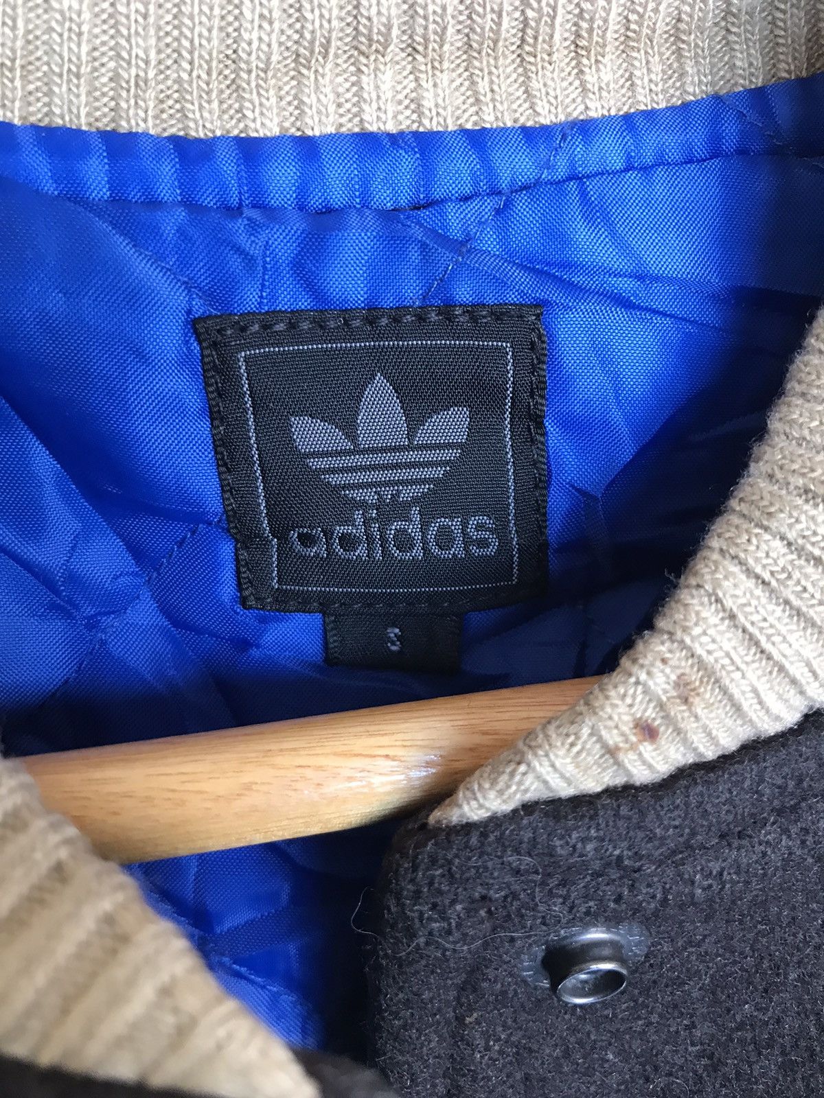 Adidas Vintage Adidas Trefoil Big Logo Varsity Jacket Small Size Size US S / EU 44-46 / 1 - 9 Thumbnail