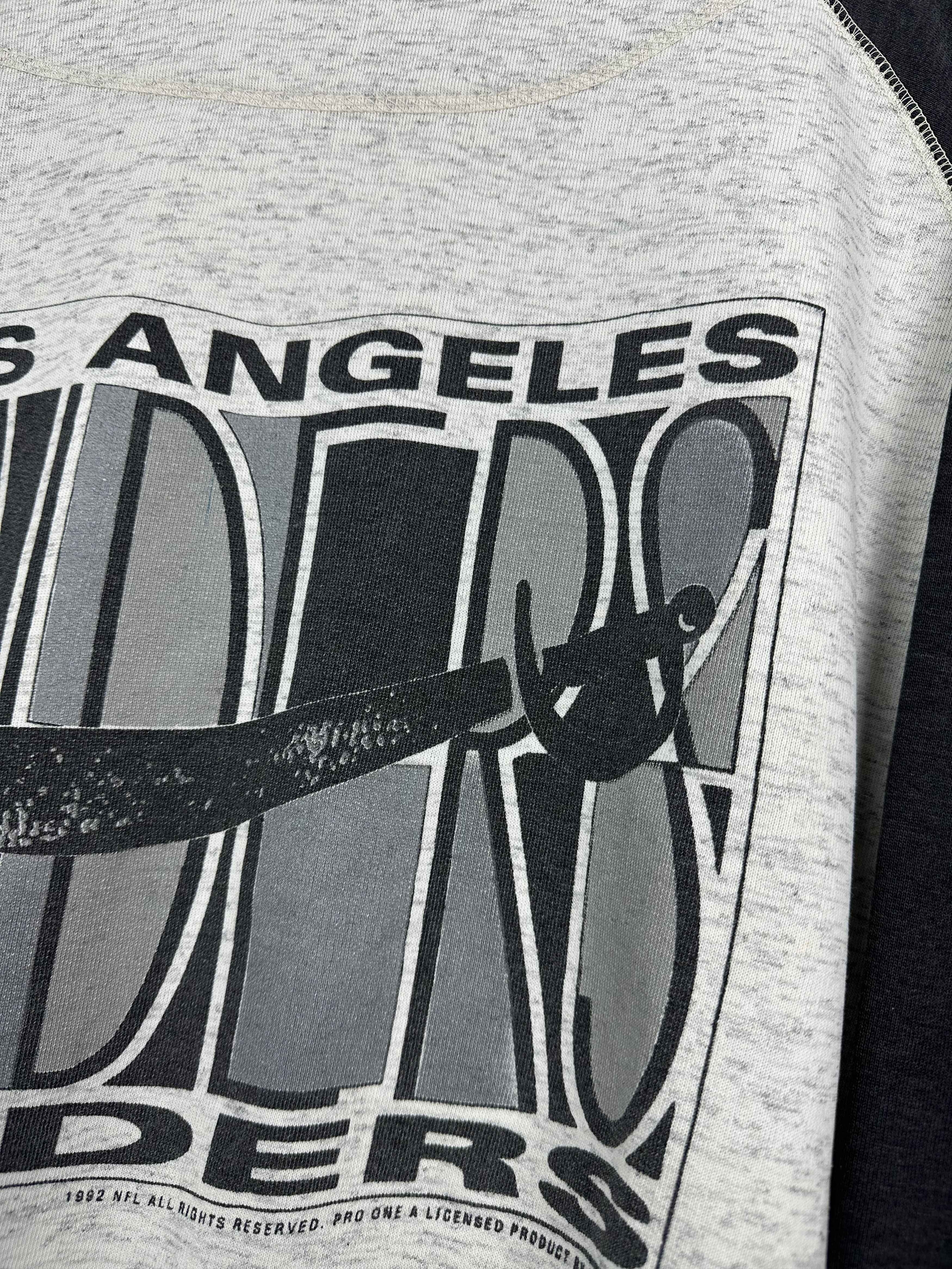 NFL × Vintage Vintage 1992 Los Angeles Raiders NFL Sweatshirt Rare Size US XL / EU 56 / 4 - 11 Thumbnail