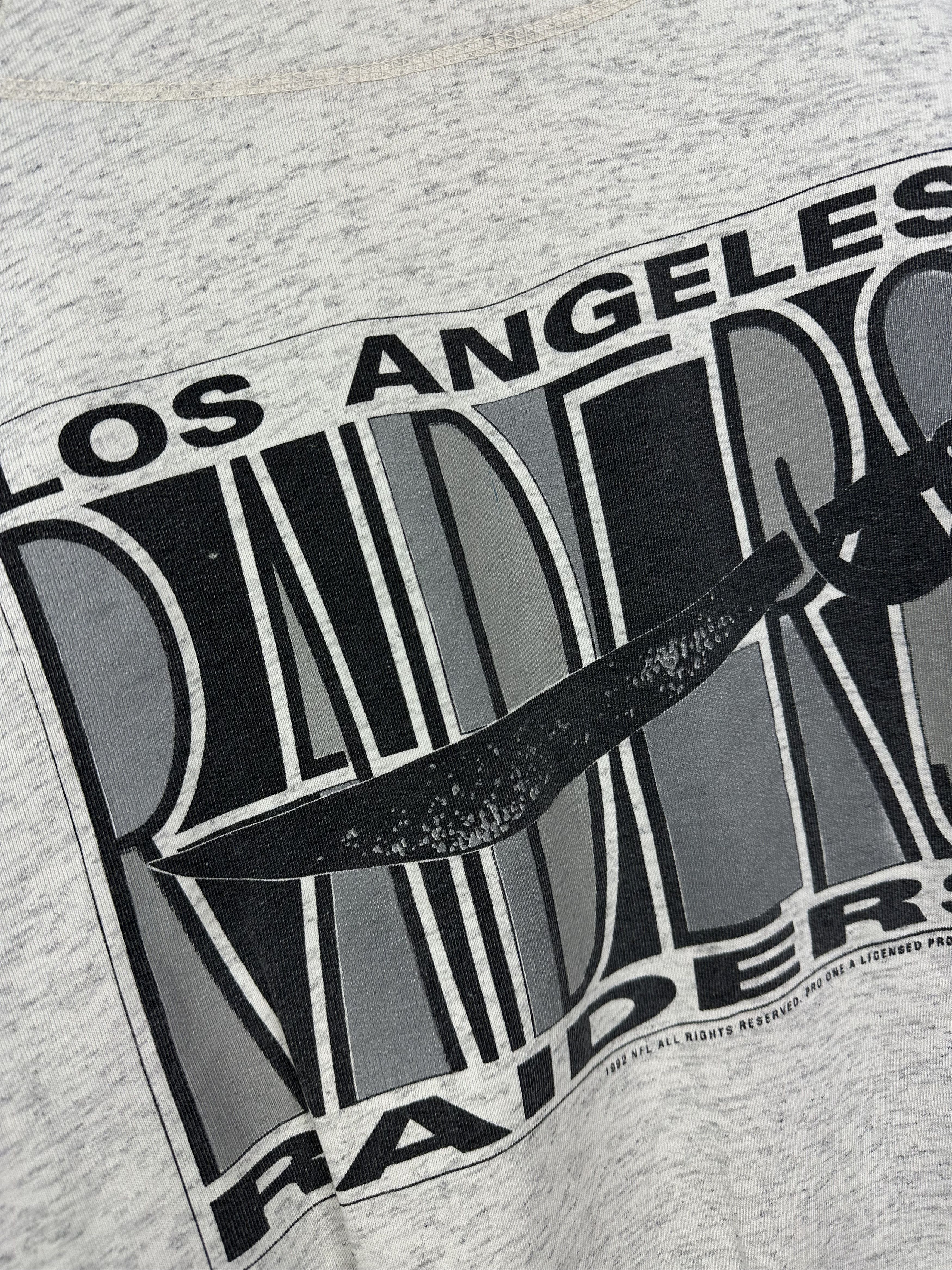 NFL × Vintage Vintage 1992 Los Angeles Raiders NFL Sweatshirt Rare Size US XL / EU 56 / 4 - 12 Thumbnail