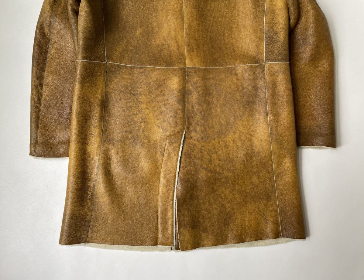 Jil Sander Early 2000s Mottled Shearling Overcoat Size US L / EU 52-54 / 3 - 15 Thumbnail