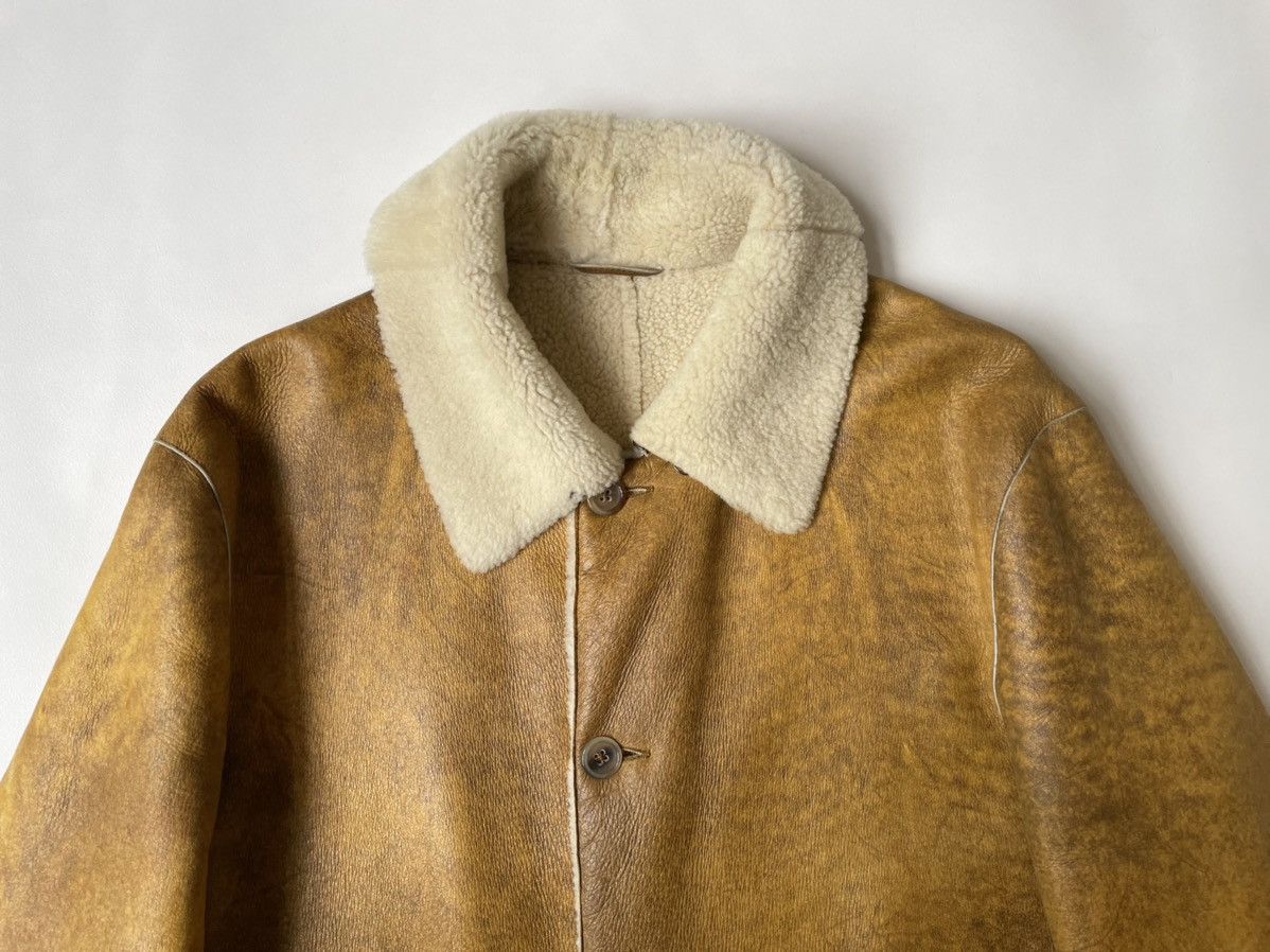 Jil Sander Early 2000s Mottled Shearling Overcoat Size US L / EU 52-54 / 3 - 2 Thumbnail