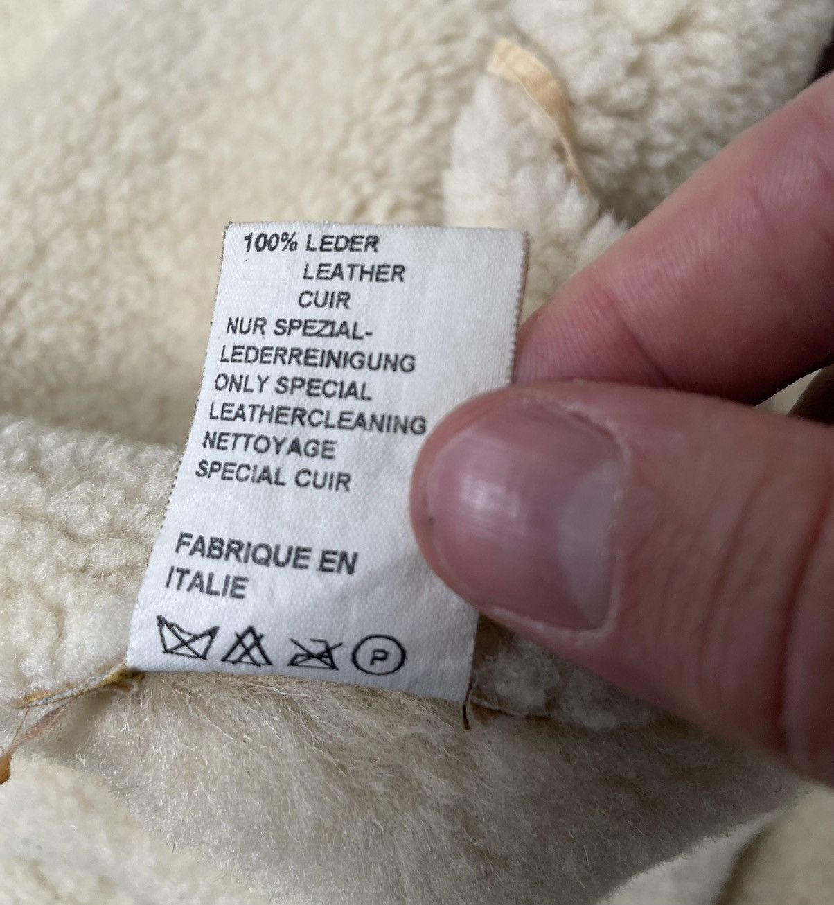 Jil Sander Early 2000s Mottled Shearling Overcoat Size US L / EU 52-54 / 3 - 10 Thumbnail