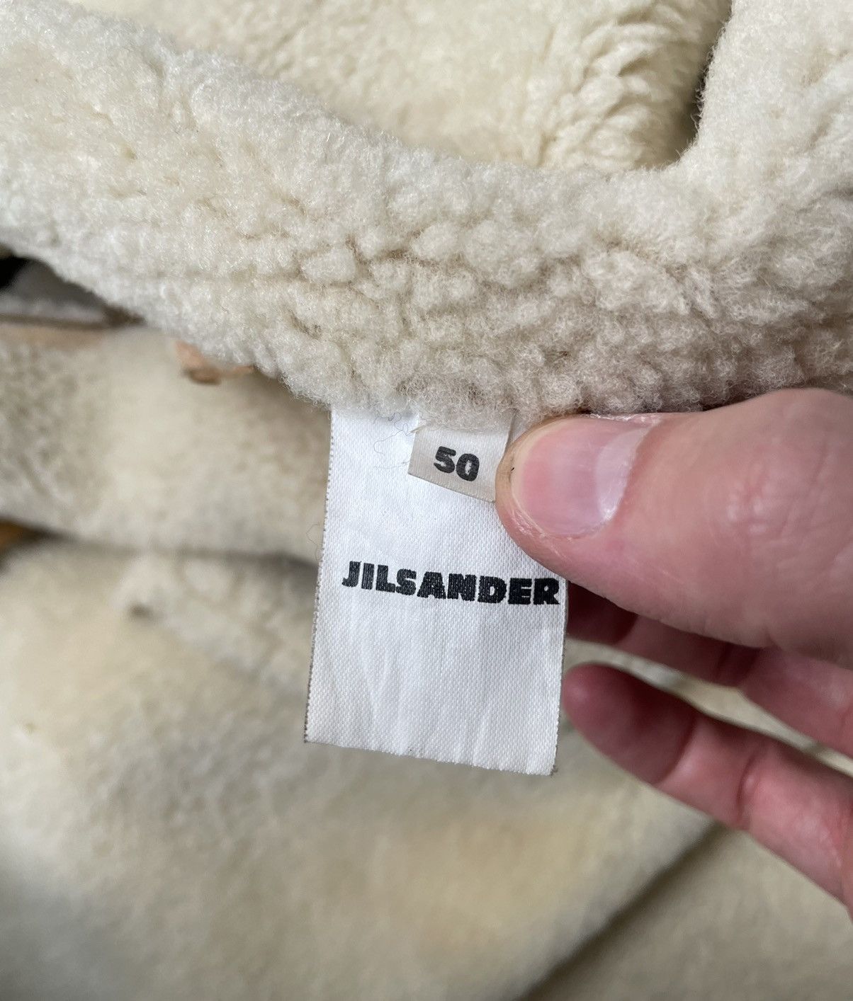 Jil Sander Early 2000s Mottled Shearling Overcoat Size US L / EU 52-54 / 3 - 9 Thumbnail
