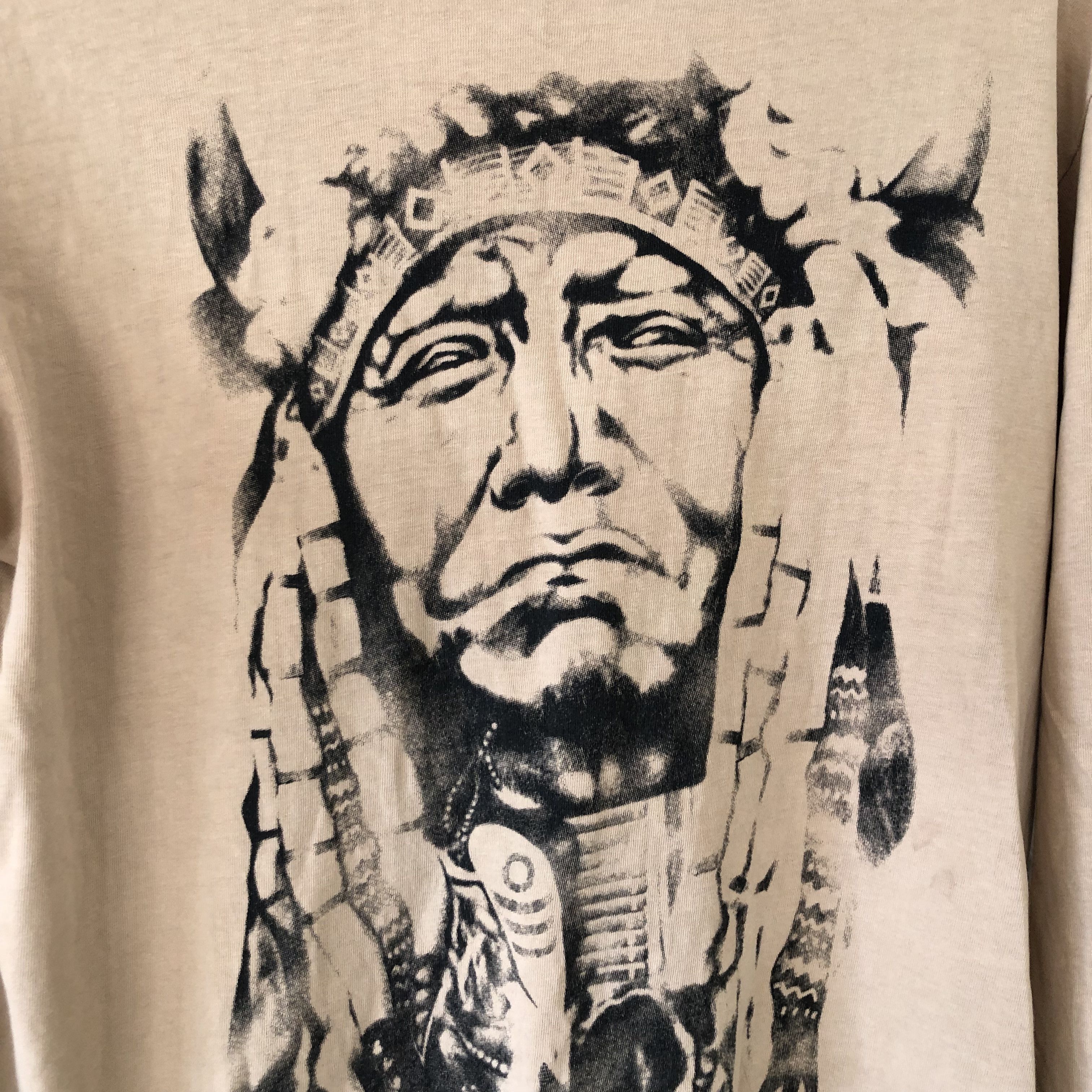 Comme des Garcons Junya Watanabe AW03 Native American Printed L/S Size US M / EU 48-50 / 2 - 2 Thumbnail