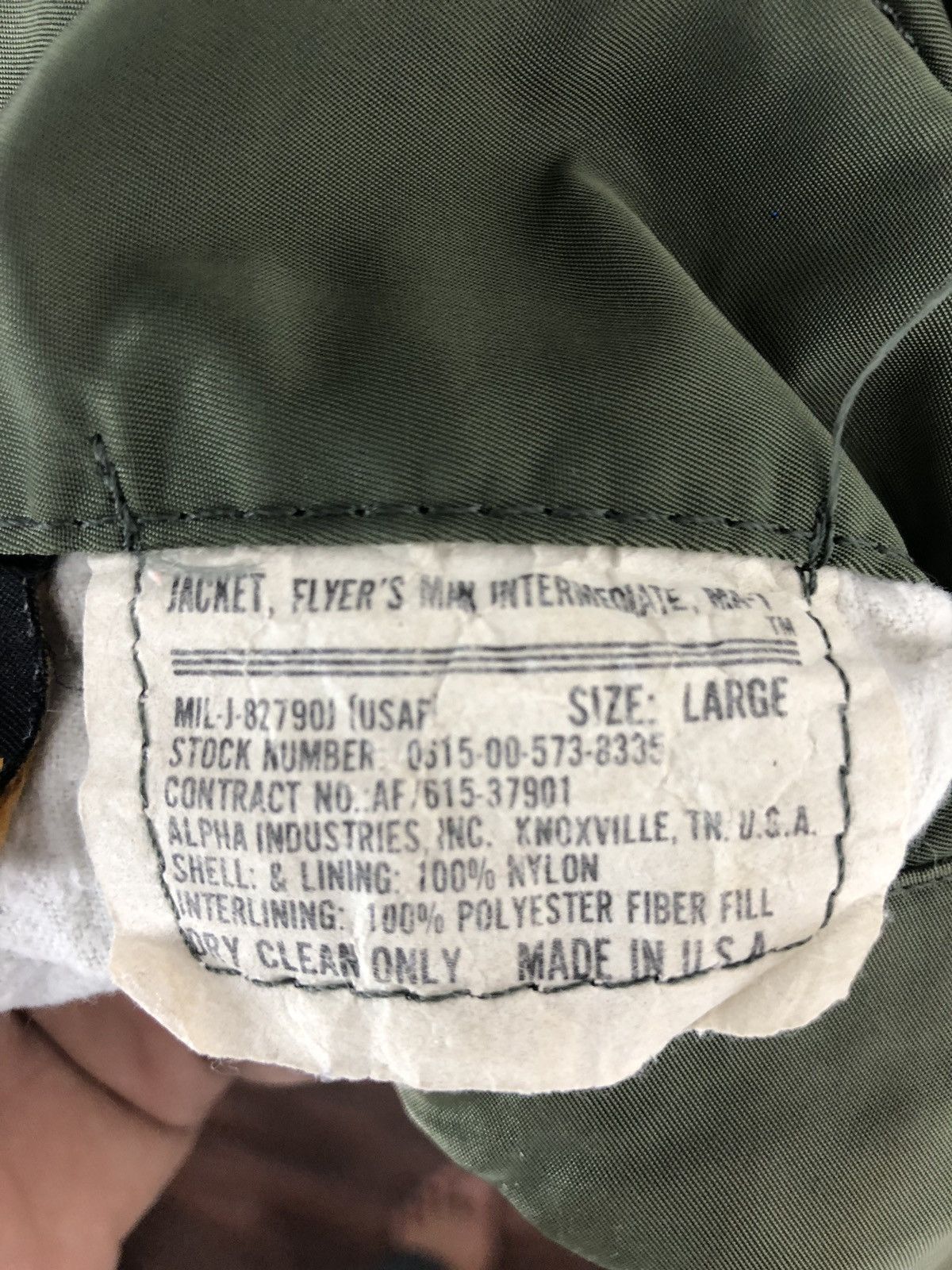 Alpha Industries Vintage Alpha Industries Jacket Size US L / EU 52-54 / 3 - 6 Thumbnail