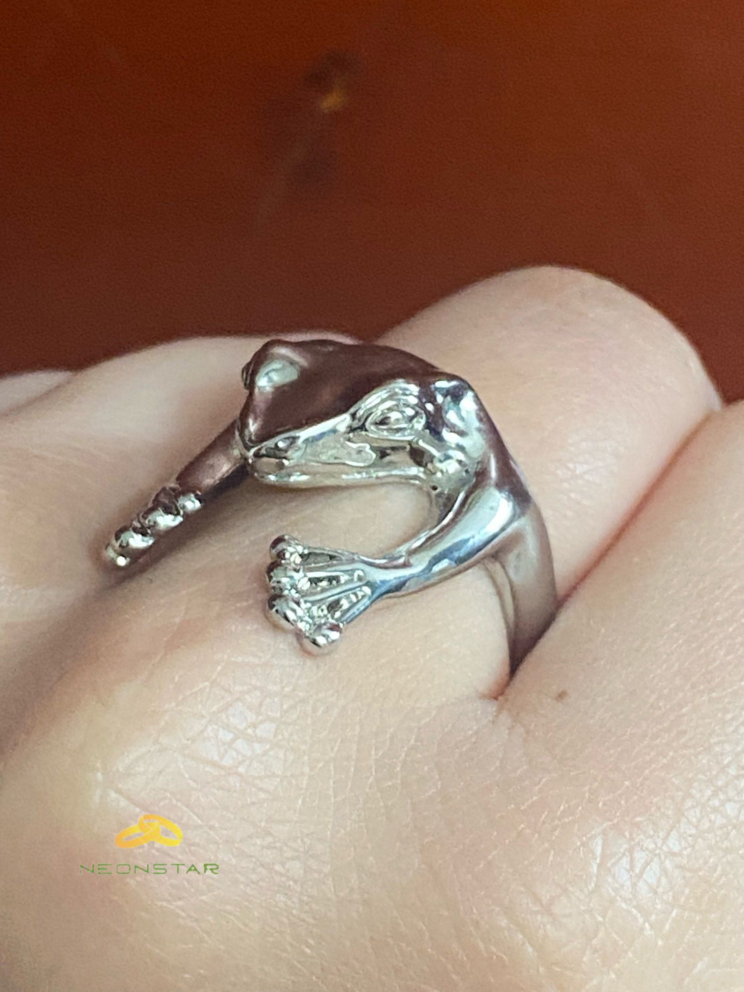 Jewelry Frog Animal Adjustable Rings Size ONE SIZE - 1 Thumbnail