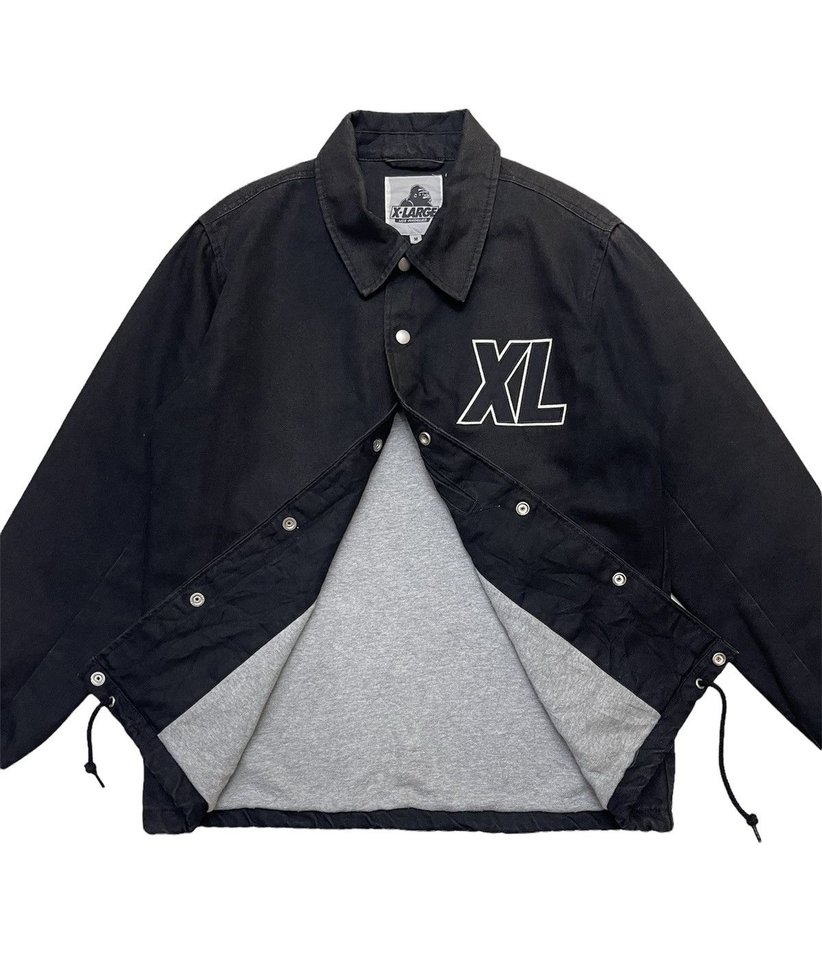 X-LARGE X-Large SunFaded Black Cotton Coach Jacket Size US M / EU 48-50 / 2 - 2 Thumbnail