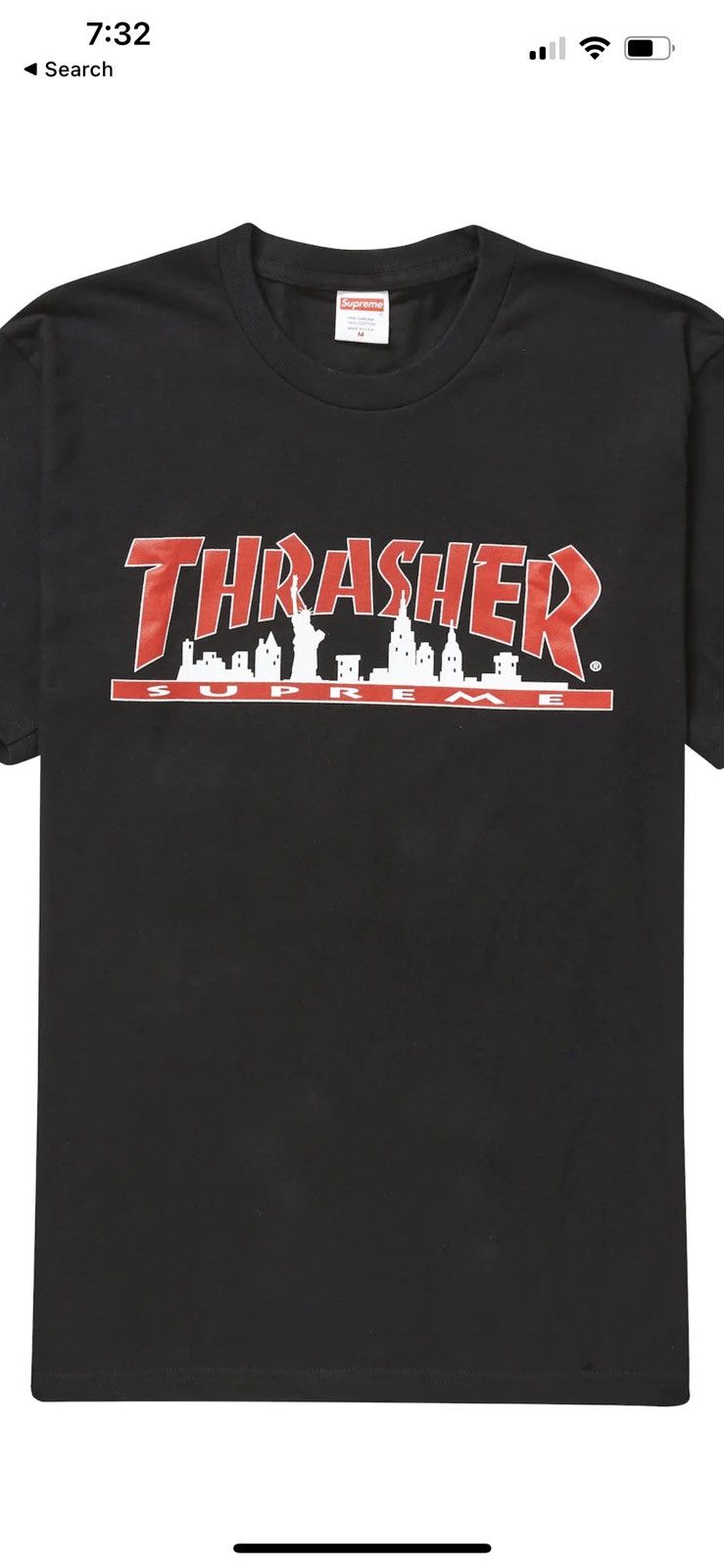 Supreme × Thrasher SUPREME x THRASHER Skyline Tee FW21 Size US M / EU 48-50 / 2 - 3 Thumbnail