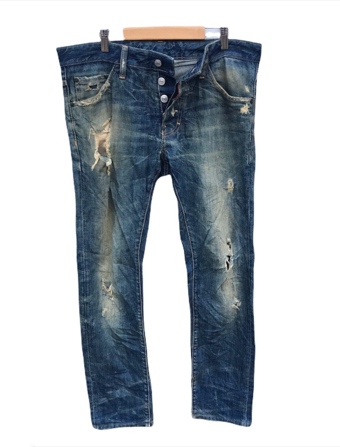 Dsquared2 DSquared2 distressed denim jeans Size US 34 / EU 50 - 4 Thumbnail