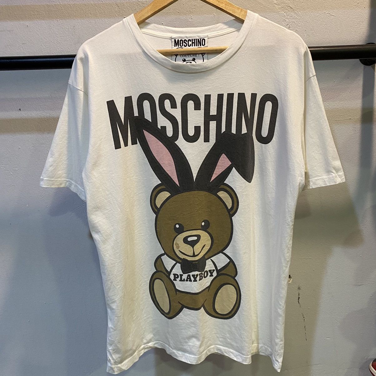 Moschino × Playboy Moschino X Playboy Teddy Bear Print Tee Size US L / EU 52-54 / 3 - 1 Thumbnail