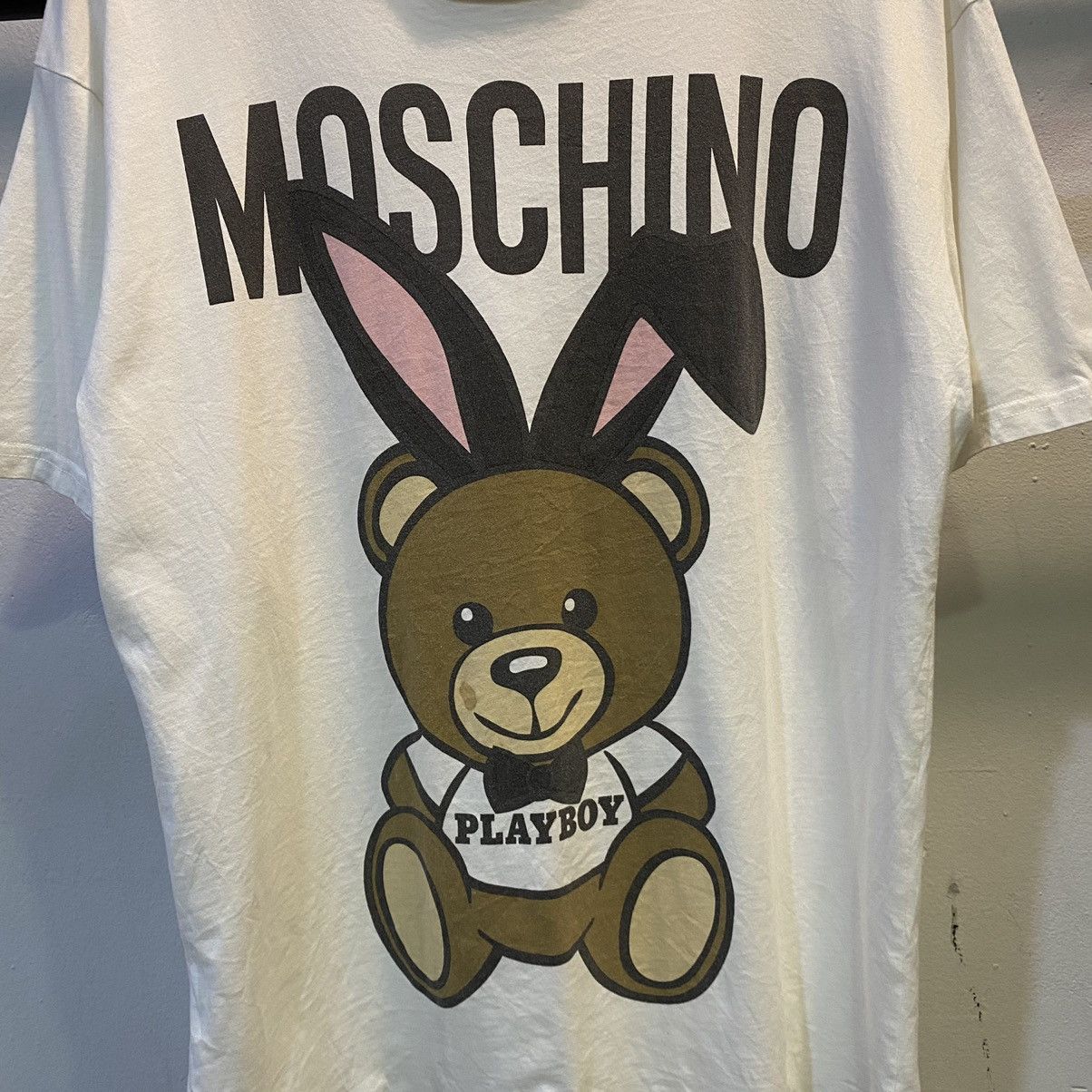 Moschino × Playboy Moschino X Playboy Teddy Bear Print Tee Size US L / EU 52-54 / 3 - 3 Thumbnail