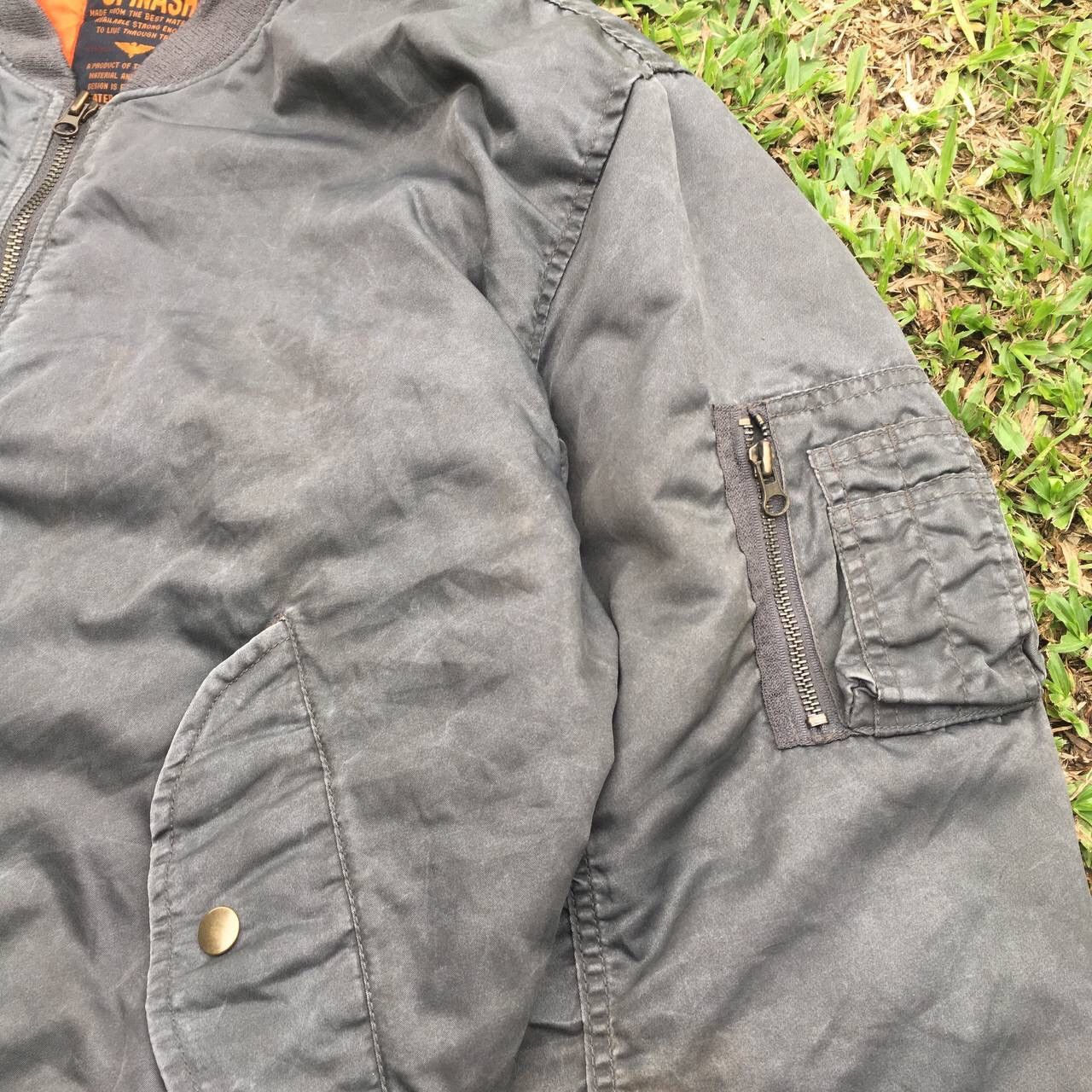 Japanese Brand Spinash Bomber jacket Distress inspired Alpha Industries Size US L / EU 52-54 / 3 - 5 Thumbnail