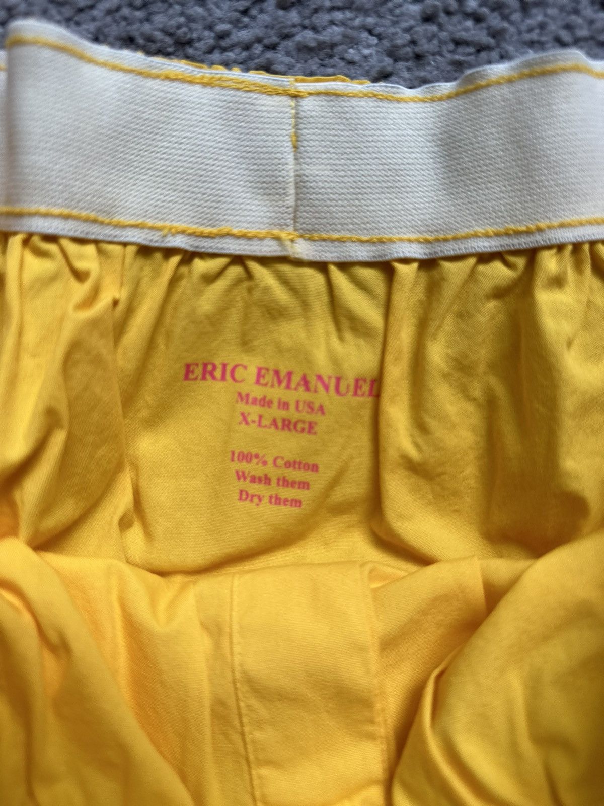 Eric Emanuel EE House Shorts Yellow Lakers XL Size US 36 / EU 52 - 6 Thumbnail